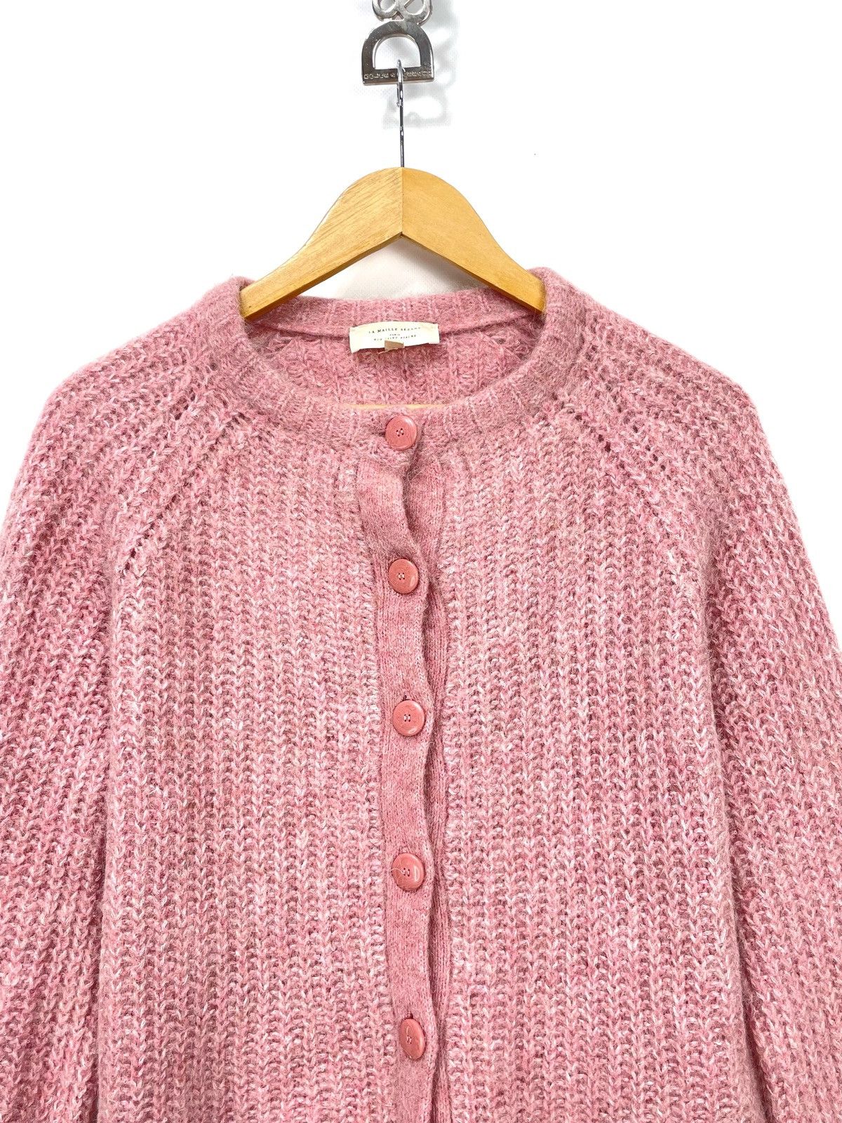 Sezane La Maille Sézane Pink Alpaca Blend Button-Up Raglan Cardigan Size XS / US 0-2 / IT 36-38 - 7 Thumbnail