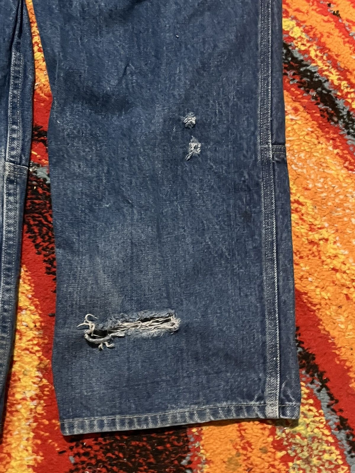 Vintage Vintage 90’s PurePlayaz Double Knees 34x32 Dark Wash Skaters Size US 34 / EU 50 - 9 Thumbnail