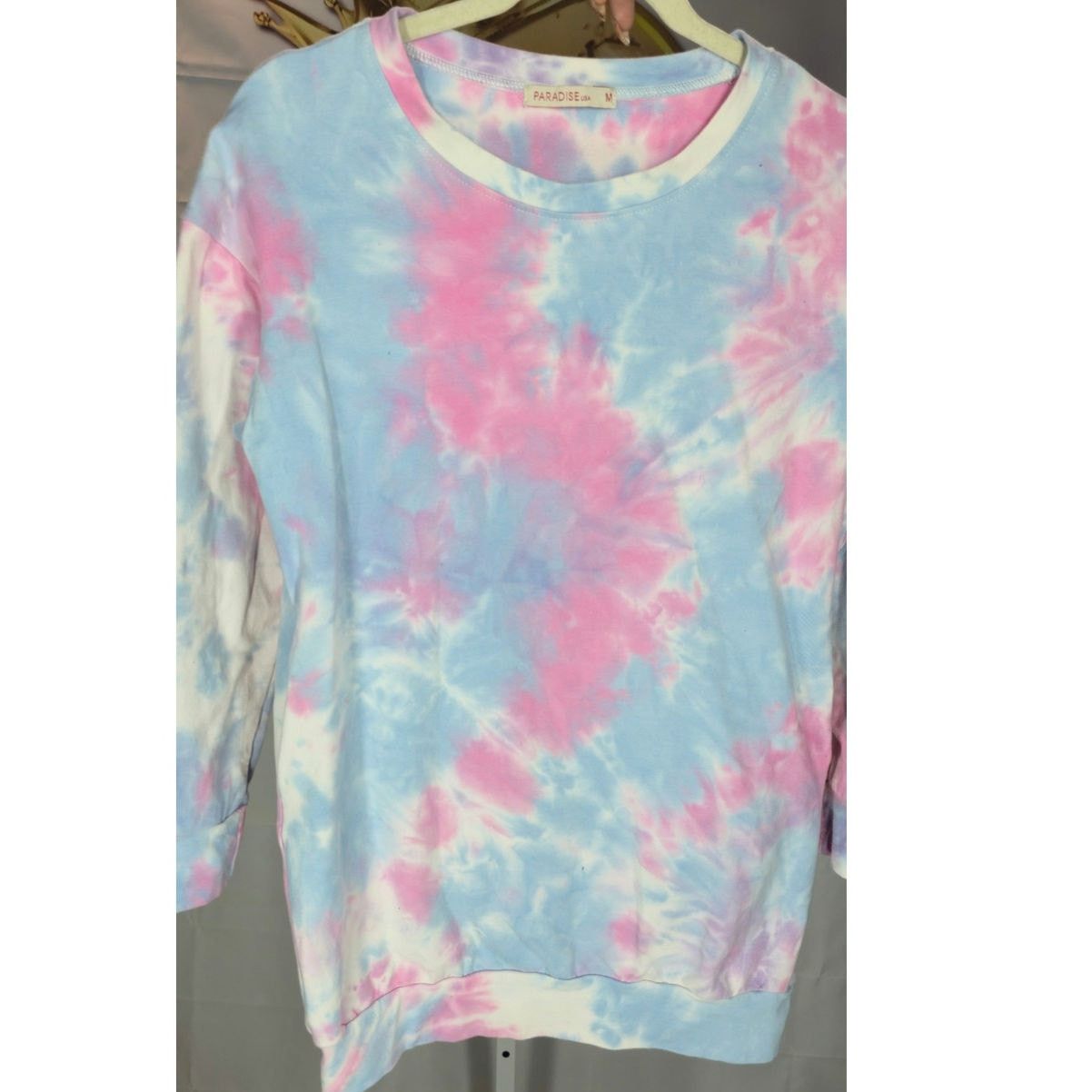 Paradise Paradise USA Tie Dye Sweatshirt Dress Lycra Long Sleeve M Size M / US 6-8 / IT 42-44 - 5 Thumbnail