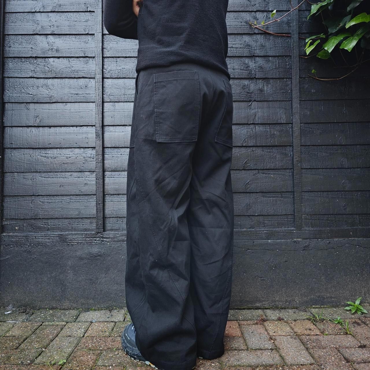 Other 49Percent Black Wide Fatigue Pants Size US 30 / EU 46 - 4 Thumbnail