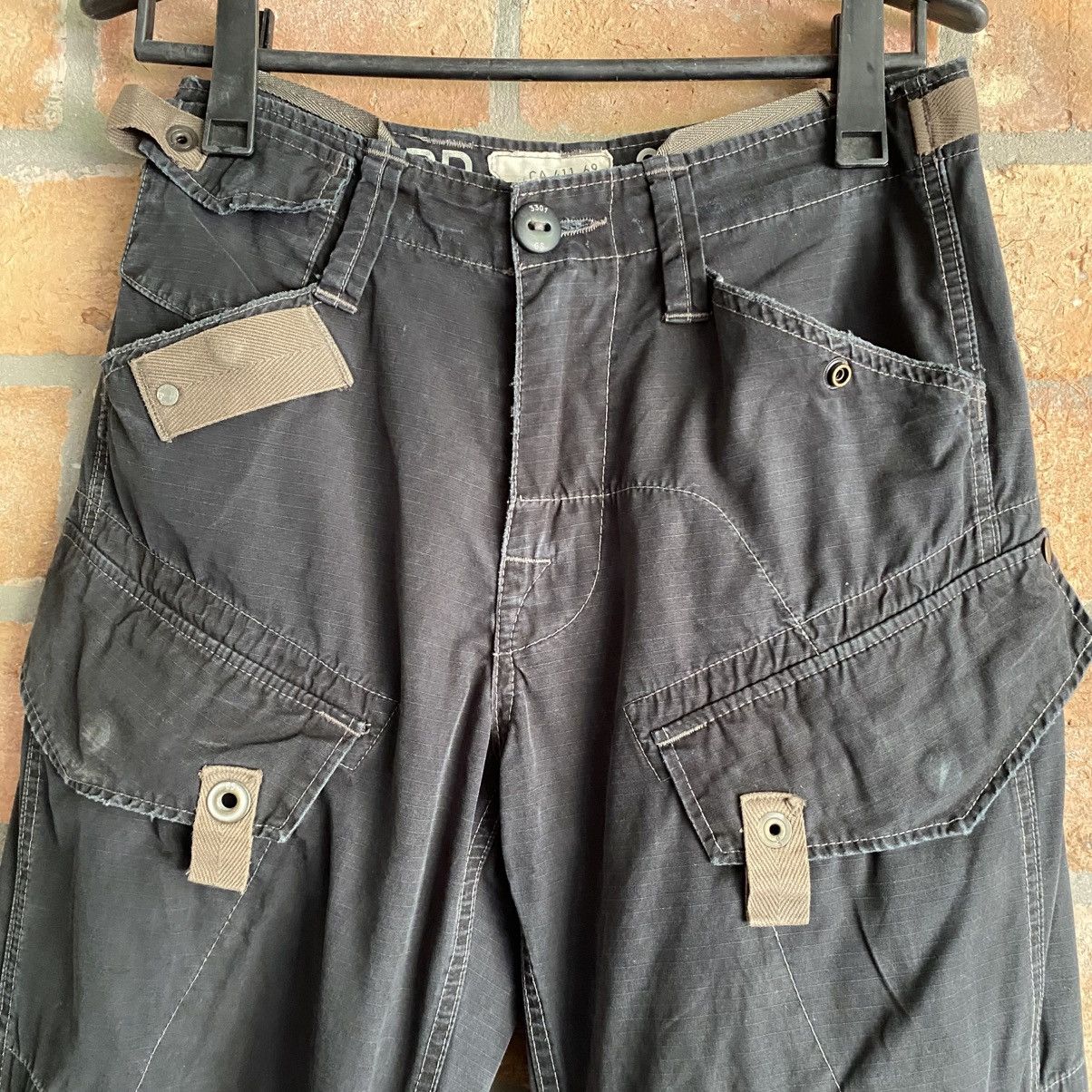 G-Star G-STAR Black Cargo Pants Size US 29 - 6 Thumbnail