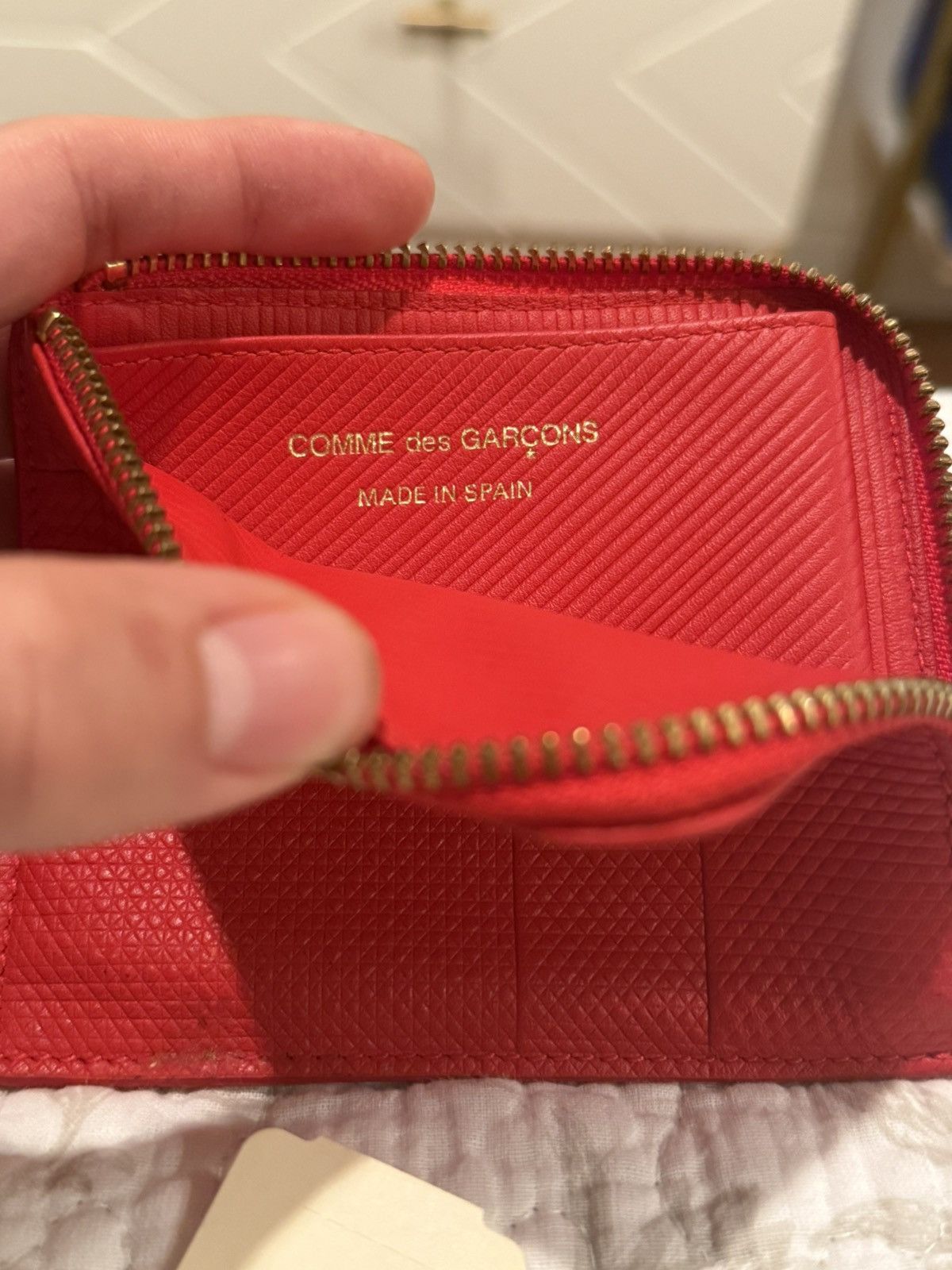 Comme des Garcons Red Comme Des Garçons zip up Wallet Size ONE SIZE - 3 Thumbnail