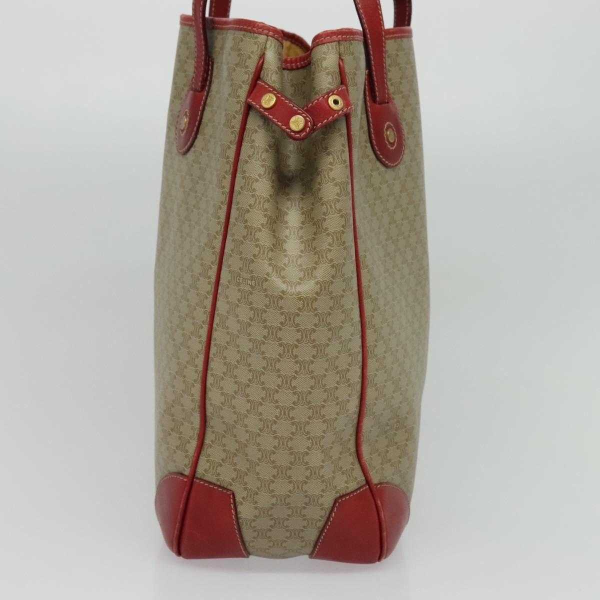 Celine CELINE Macadam Canvas Tote Bag Pvc Beige Gold Size ONE SIZE - 5 Thumbnail
