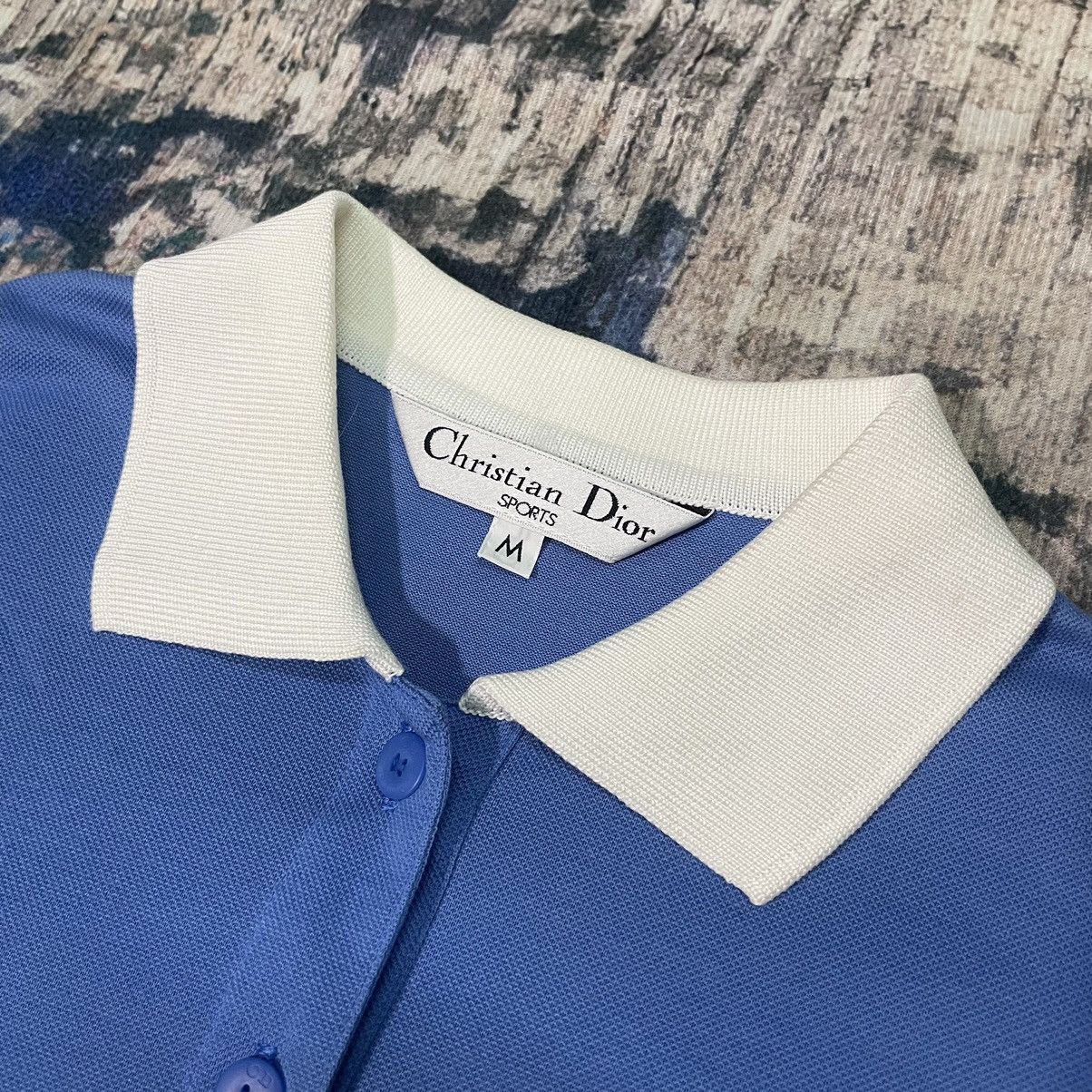 Dior Vintage Christian Dior Sports Archive Blue Polo Collar Shirt Size US S / EU 44-46 / 1 - 9 Thumbnail