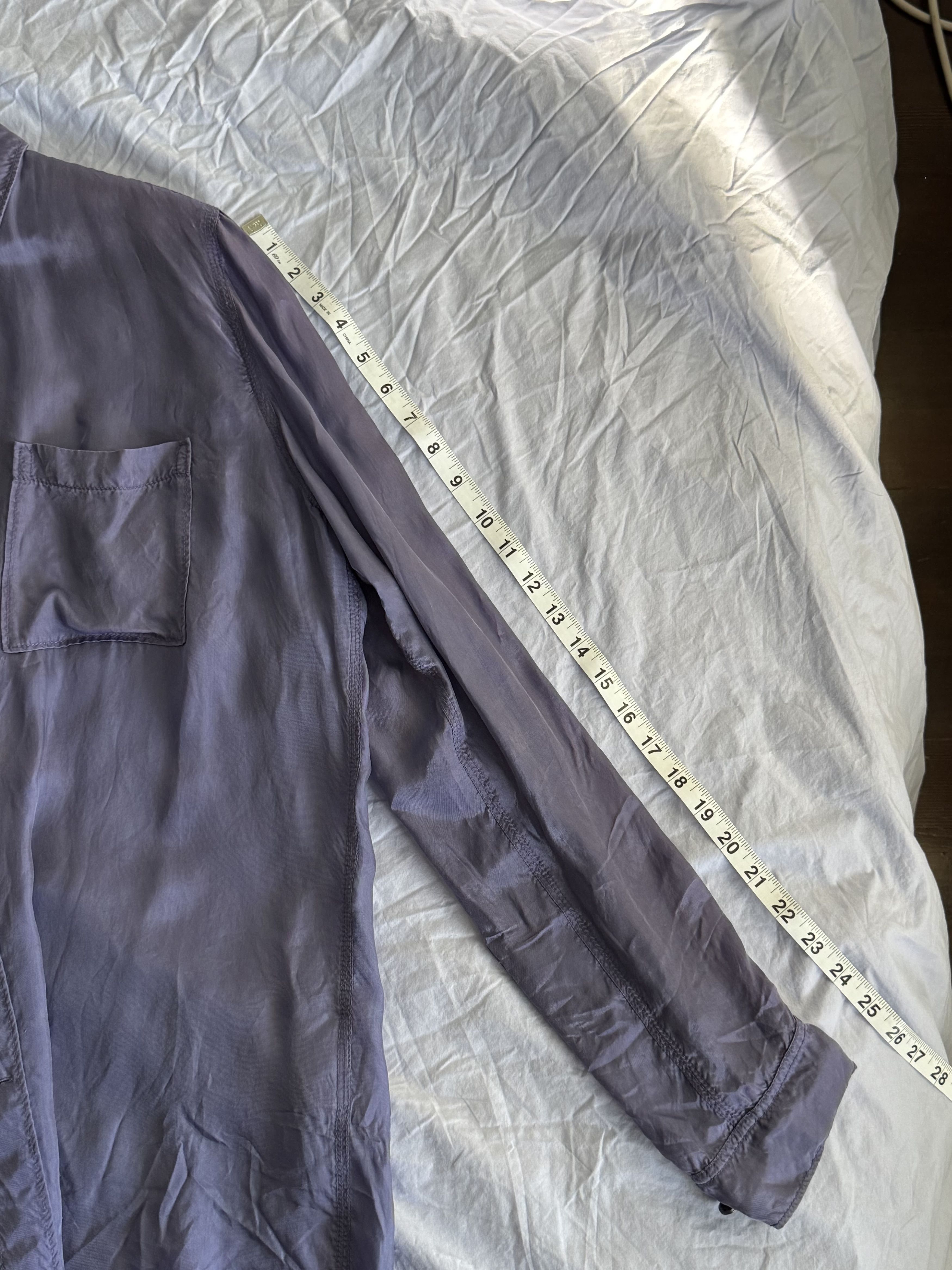 Acne Studios Acne Studios Purple Silk Button-Up Shirt Size US S / EU 44-46 / 1 - 8 Thumbnail