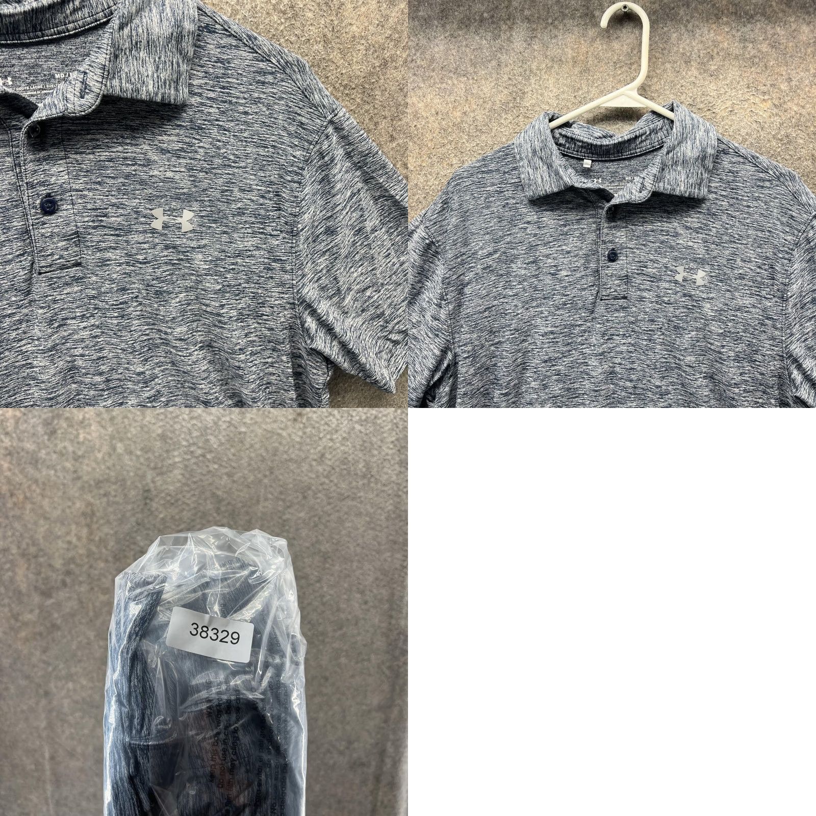 Under Armour Under Armour Polo Shirt Mens Medium Blue Heather HeatGear Loose Fit Golf Shirt Size US M / EU 48-50 / 2 - 8 Thumbnail
