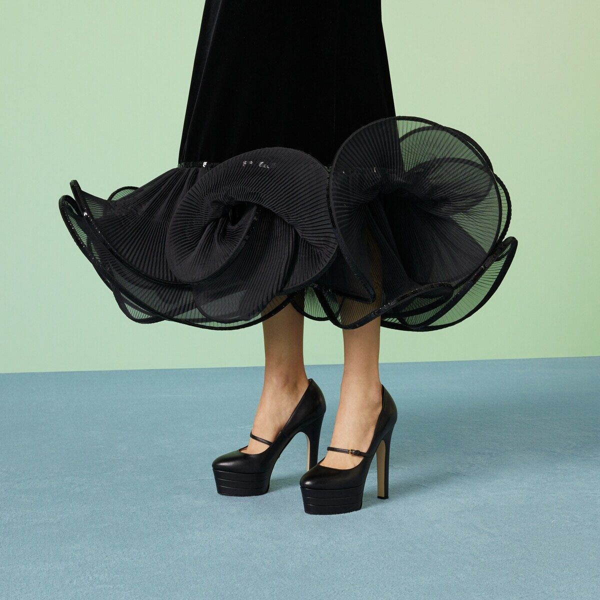 Gucci o1s1wg110225 High Heel Pumps in Black Size US 11 / IT 41 - 3 Thumbnail