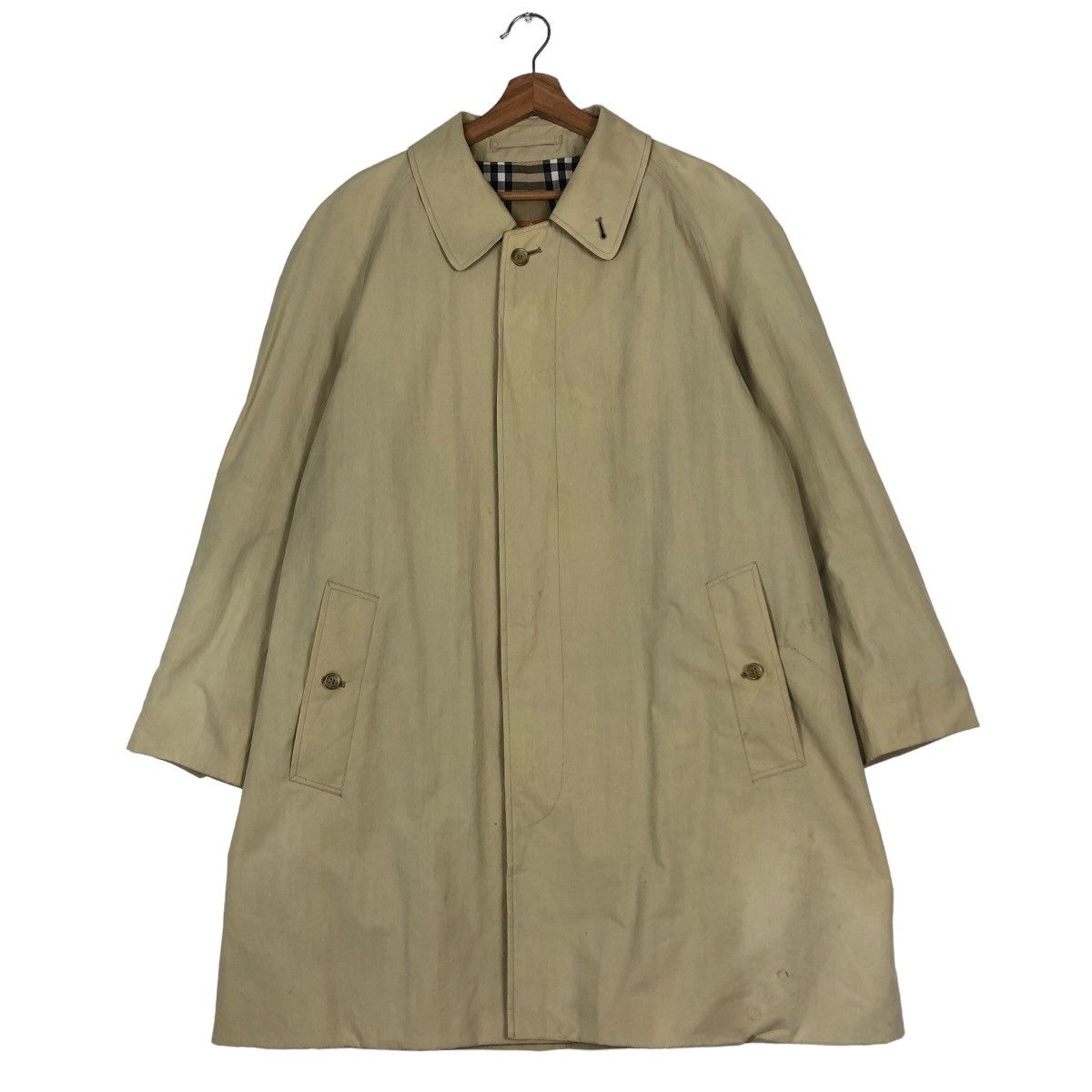 Burberry 🔥Vintage Burberrys of London Long Jacket Nova Check Blanket Size US M / EU 48-50 / 2 - 1 Thumbnail