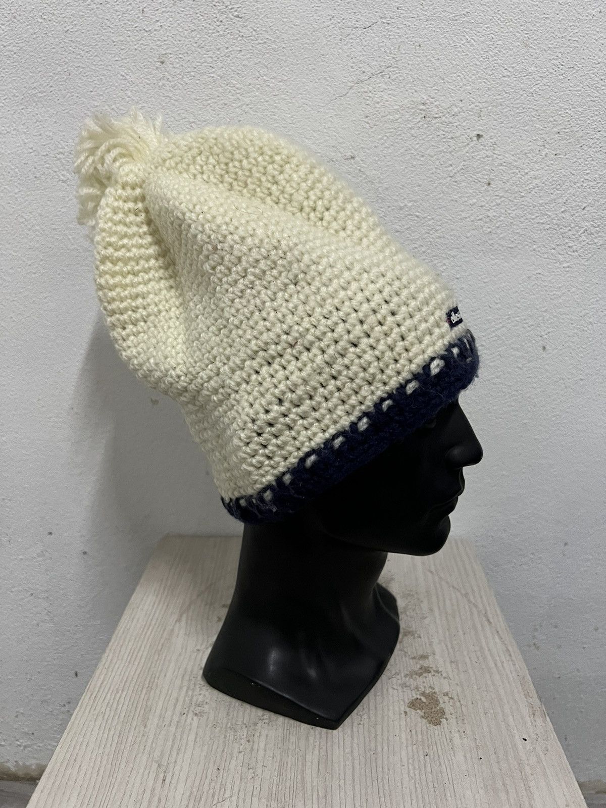 Ellesse × Vintage Vintage Ellesse crochet beanie hat Size ONE SIZE - 4 Thumbnail
