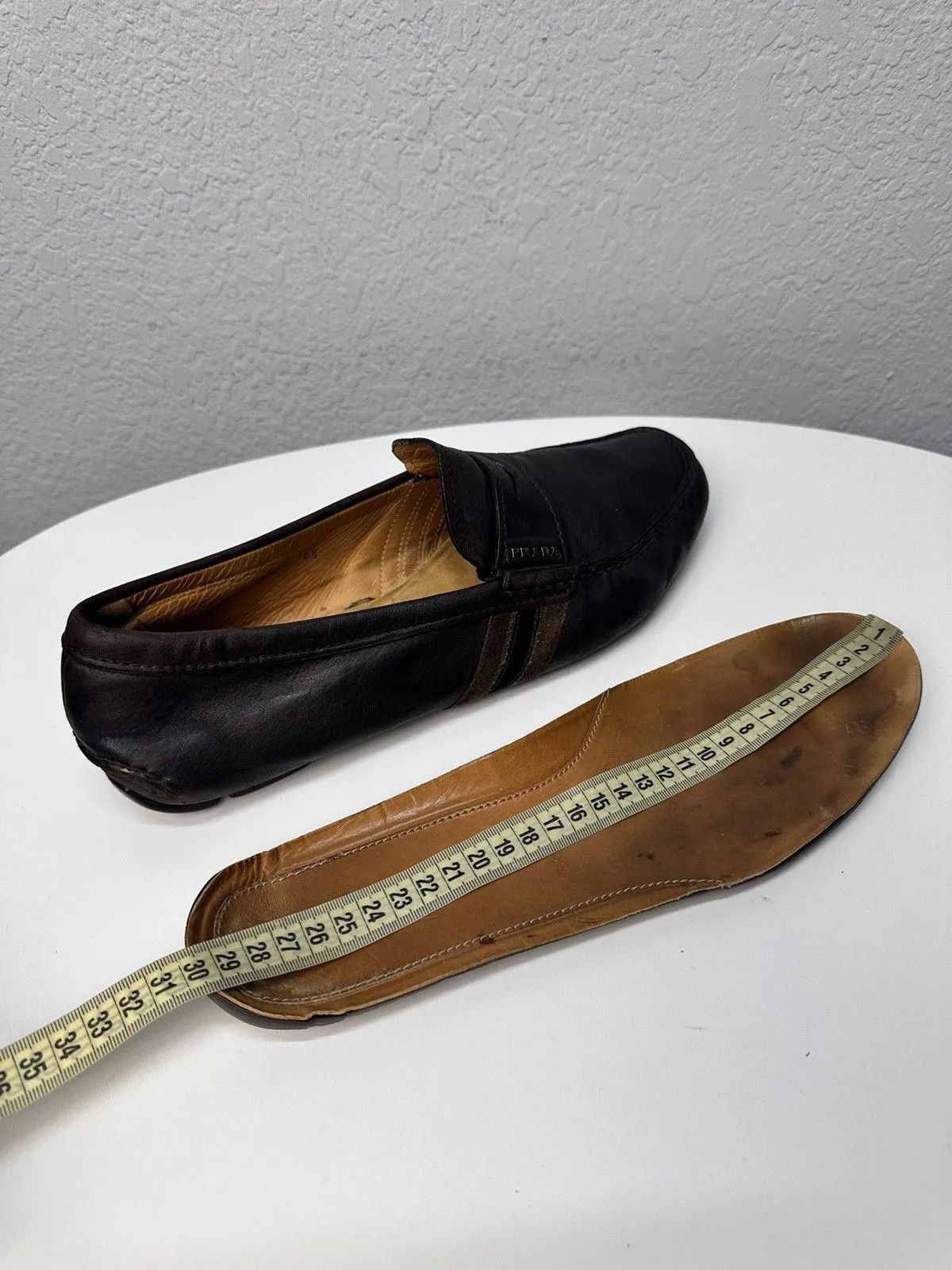Vintage Prada Shoes Brown Leather Vintage Design luisvuitton Style Size US 9.5 / EU 42-43 - 12 Thumbnail