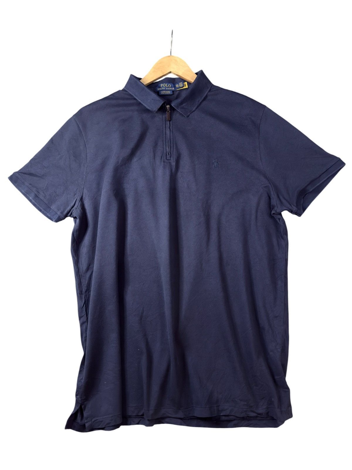 Polo Ralph Lauren SS22 Custom Slim Fit Stretch Mesh Polo Shirt Half Zip Size US XXL / EU 58 / 5 - 2 Thumbnail