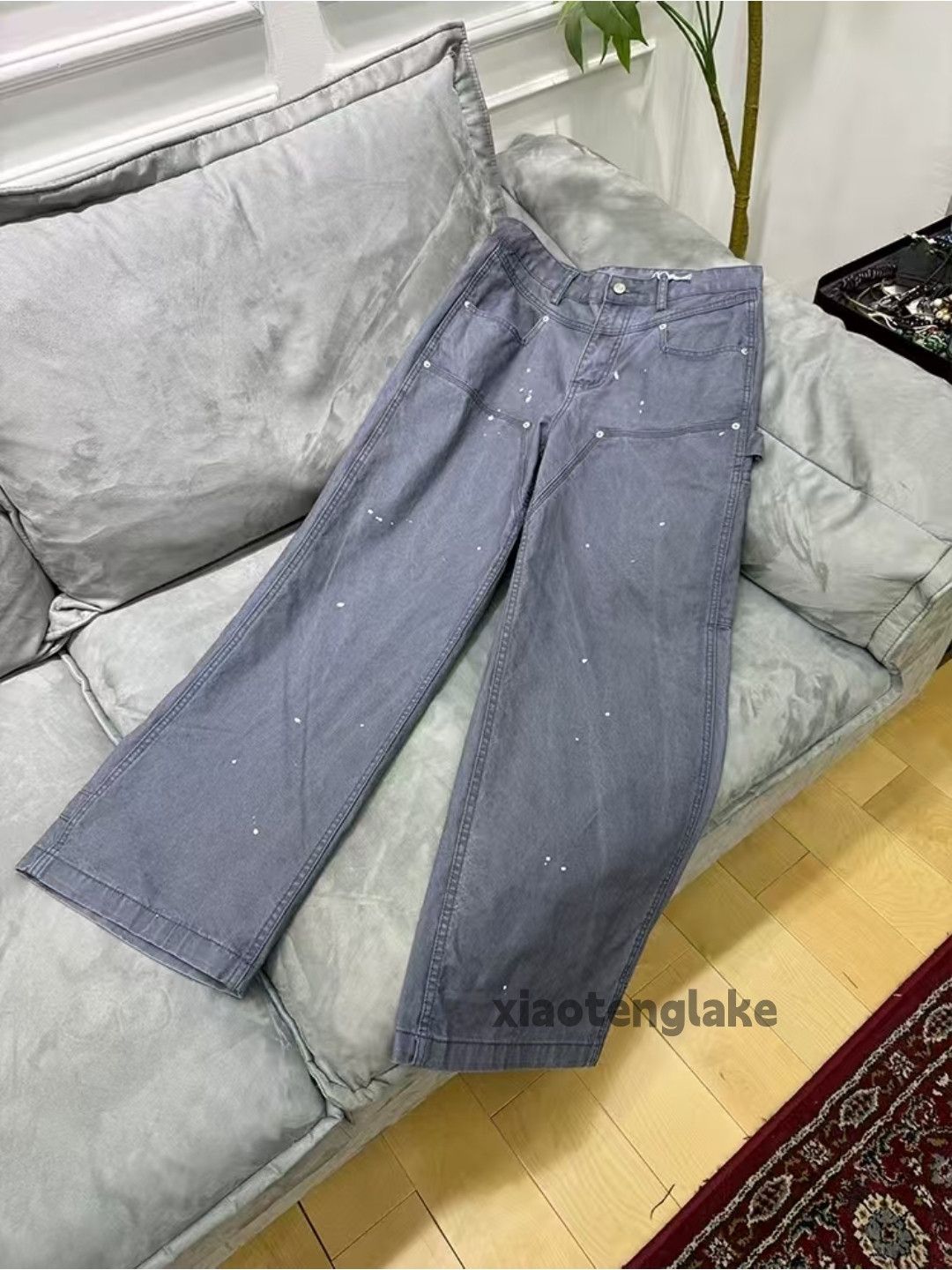 Vintage xtl washed faded loose baggy hiphop carpenter pants Size US 34 / EU 50 - 10 Thumbnail