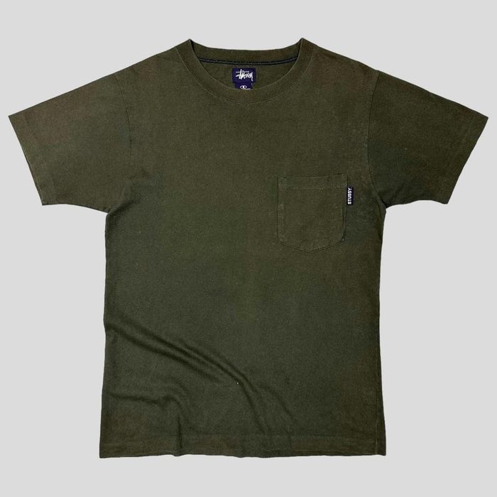 Stussy Stussy 90’s Made in USA Pocket Tshirt S/M Grailed