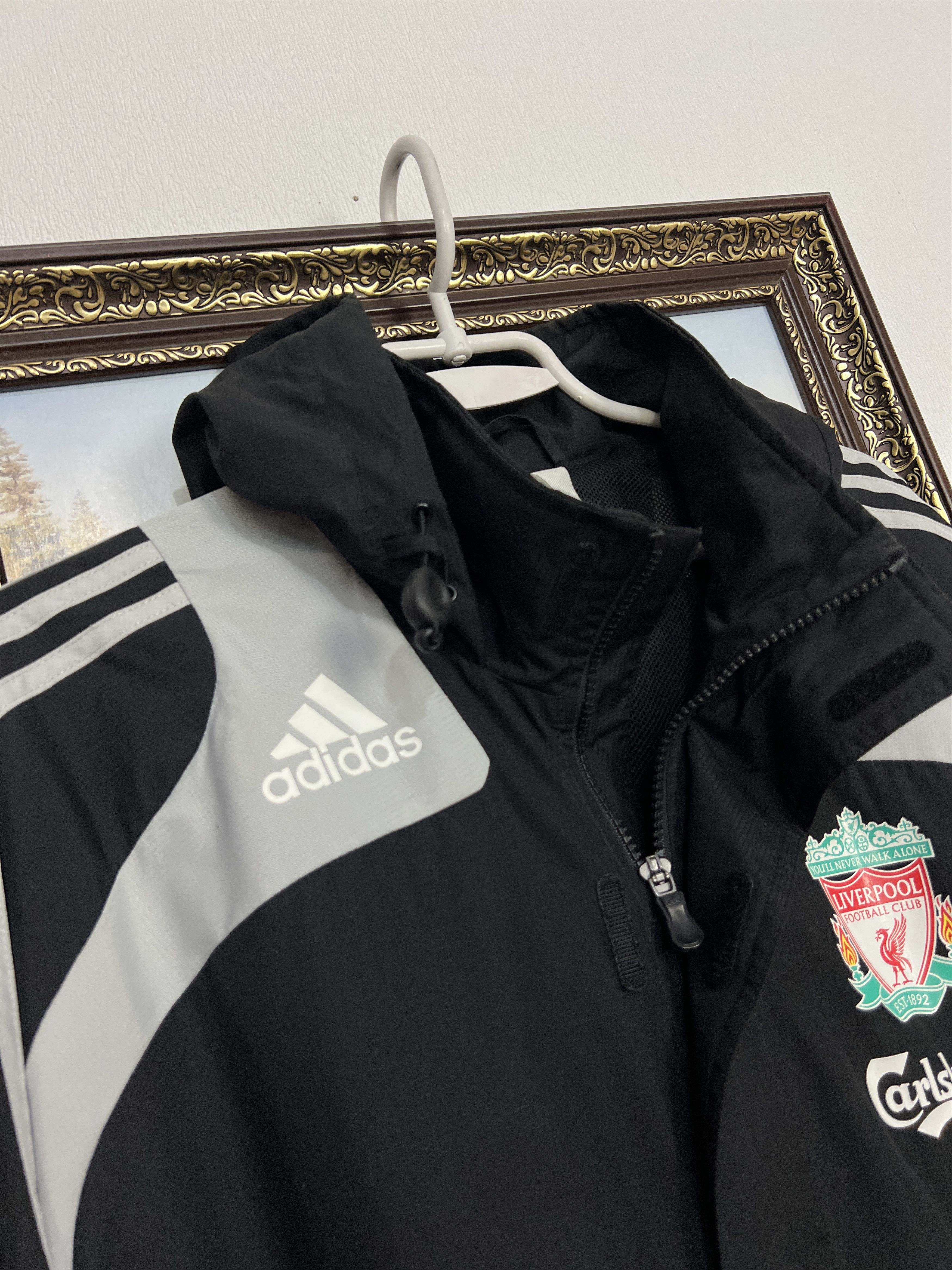 Adidas Vintage Liverpool Football Jacket Soccer Hooded Track Top Size US M / EU 48-50 / 2 - 4 Thumbnail