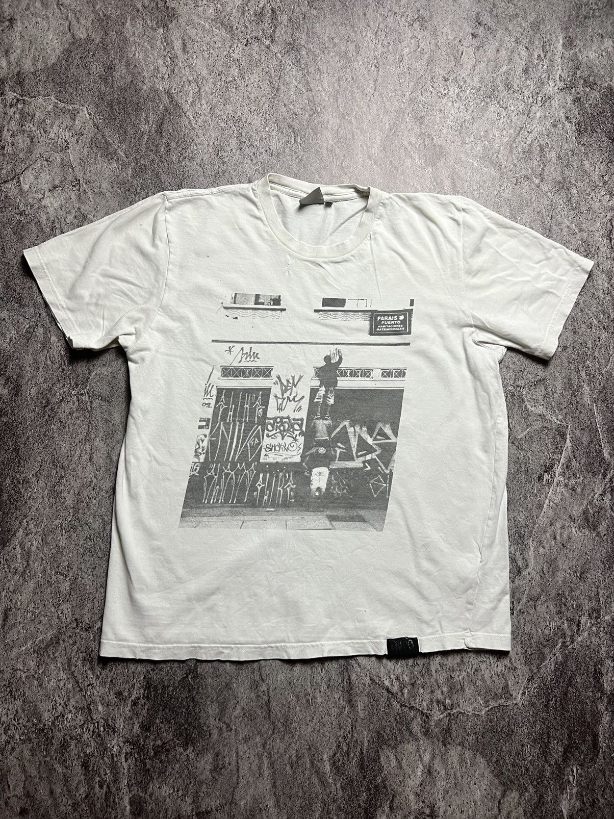 Pre-owned Carhartt Wip X Vintage 00s Carhartt Wip X Rufo Graffiti Dj Hip Hop Rap Tee Shirt In White
