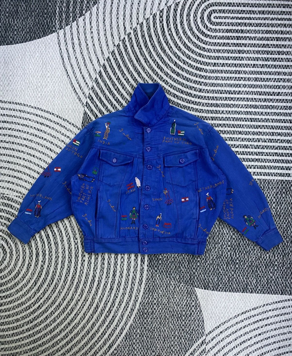 Japanese Brand Vintage Indio Rare Country Name Printed Button Up Jacket Size US M / EU 48-50 / 2 - 5 Thumbnail