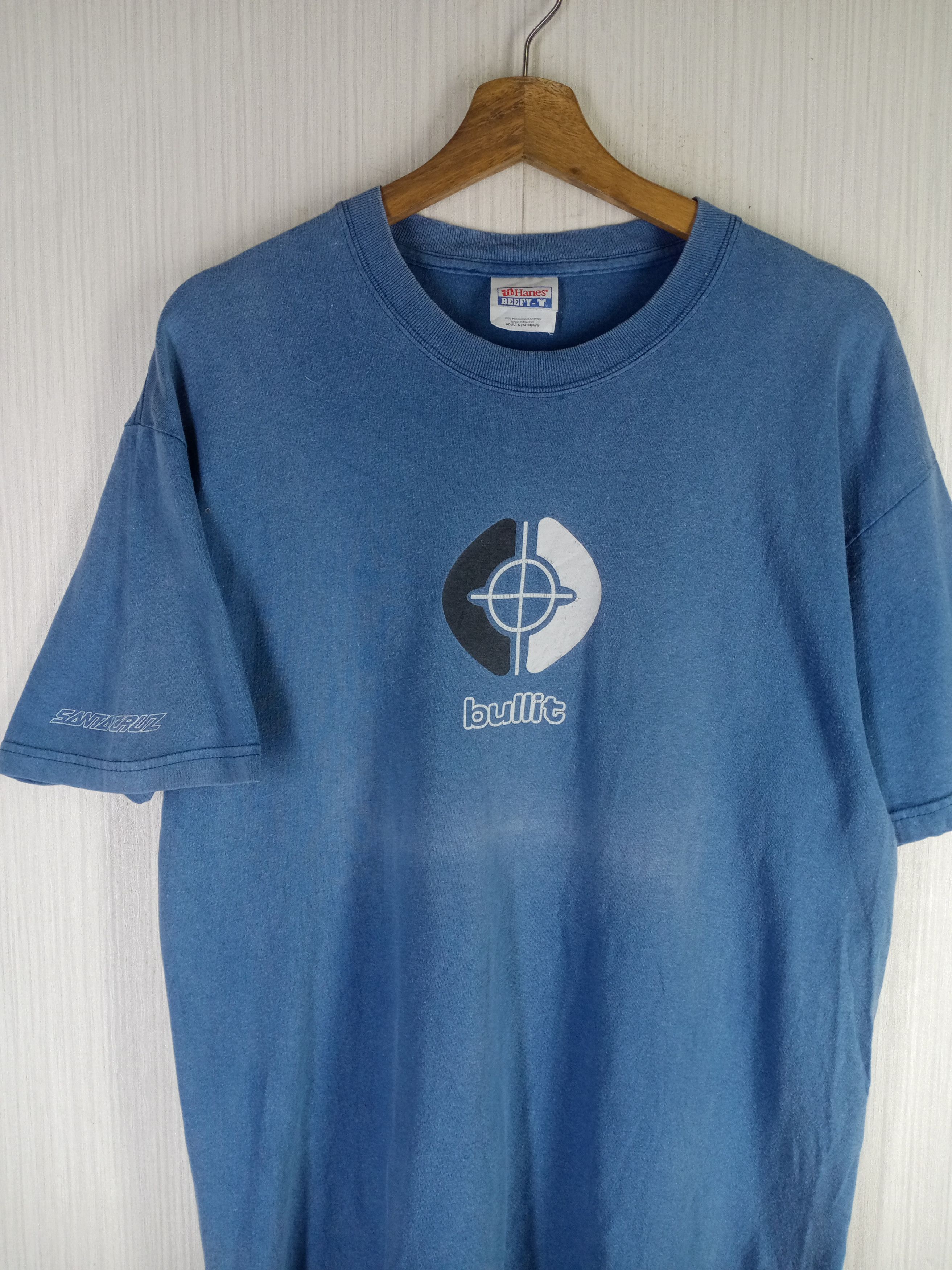 Santa Cruz Skateboards Rare Vintage Santa Cruz Bullit Big Logo Tshirt Hook Ups Size US L / EU 52-54 / 3 - 2 Thumbnail