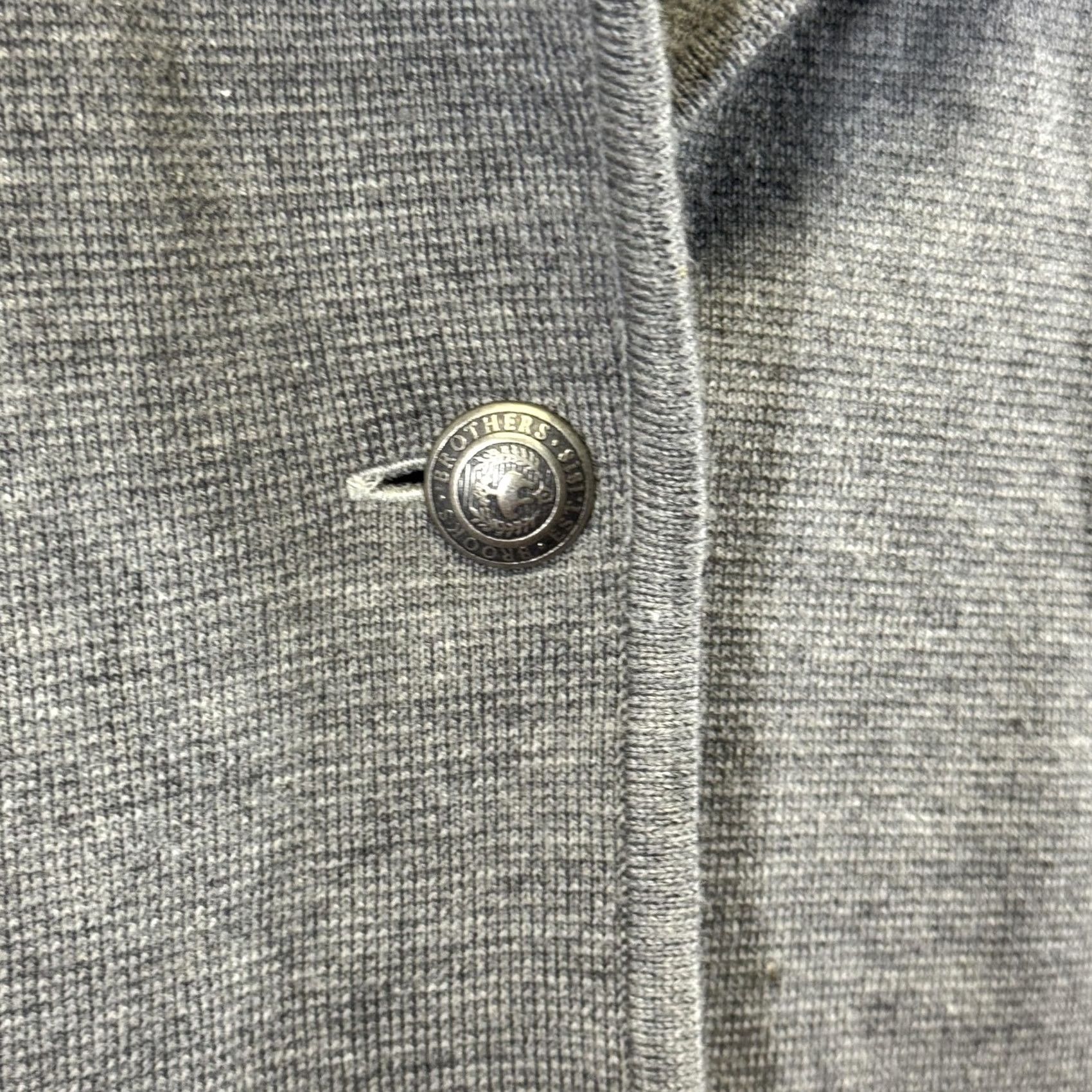 Brooks Brothers Brooks Brothers Sweater Cardigan Womens Medium Gray Wool Extra Fine Italian Merino Size M / US 6-8 / IT 42-44 - 3 Thumbnail