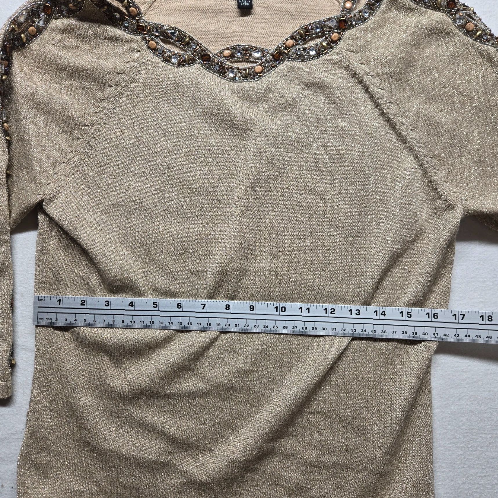 Vintage A.D. originals Brown Long Sleeve Lightweight Sweater Trim on Neck & Arms Medium Size M / US 6-8 / IT 42-44 - 4 Thumbnail