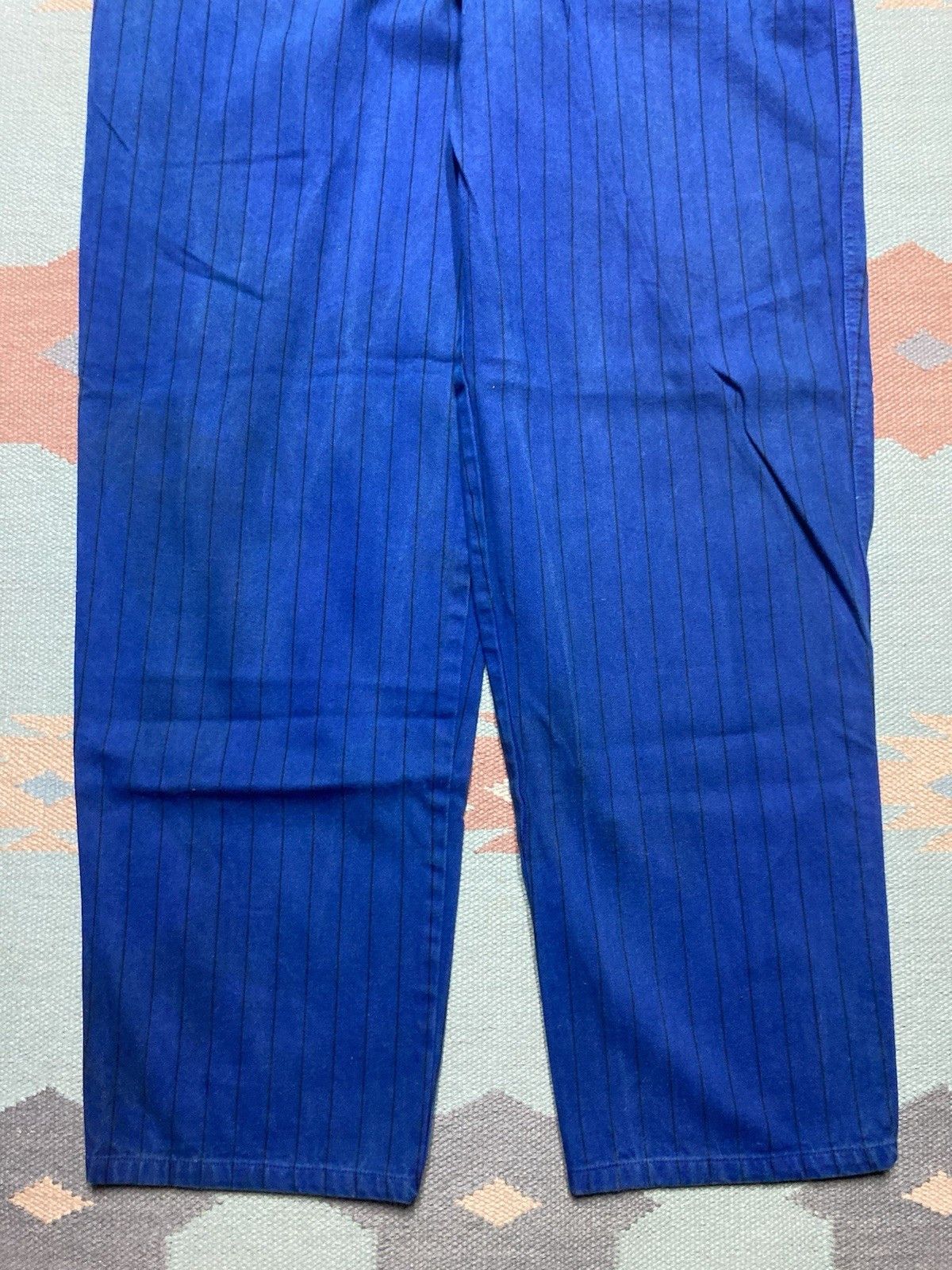 JNCO × Vintage 90s y2k baggy jeans pinstripe hip hop skater tapered 35x30 Size US 35 - 5 Thumbnail