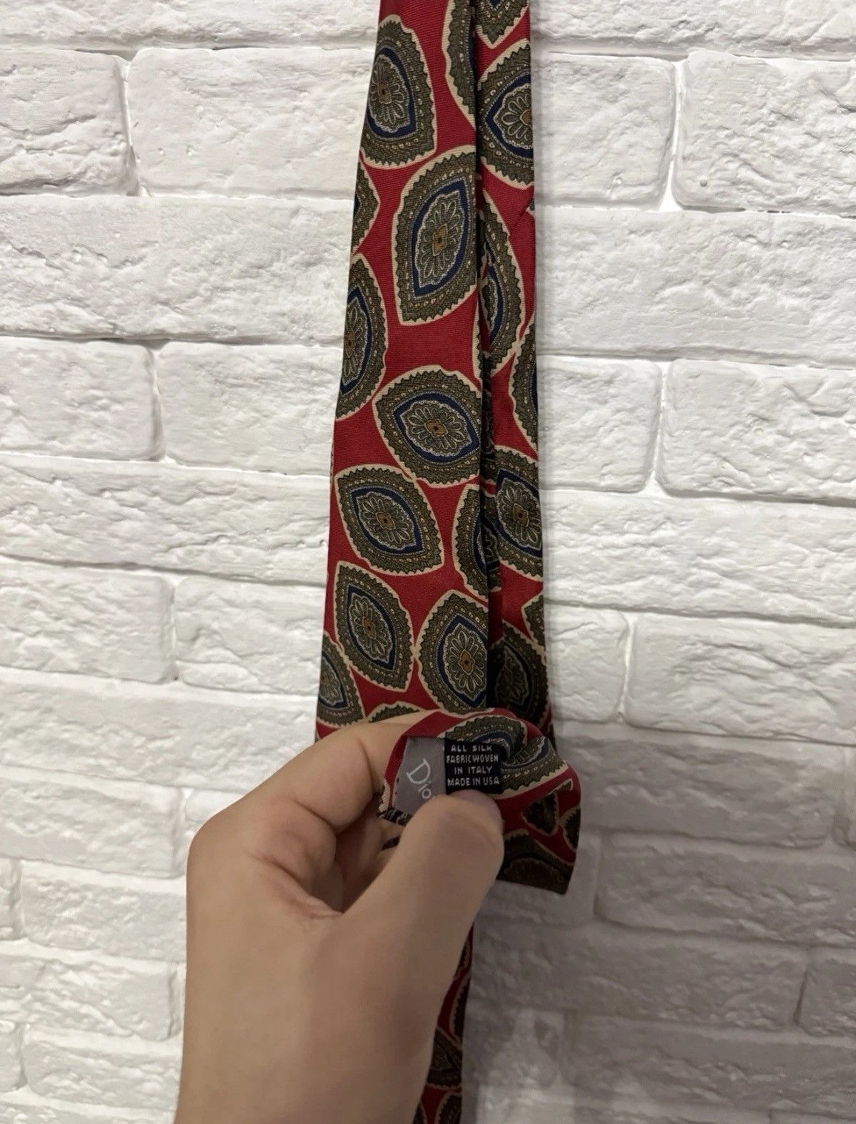 Christian Dior Monsieur Vintage Christian Dior Monsieur Silk Tie Abstract Pattern Size ONE SIZE - 4 Thumbnail
