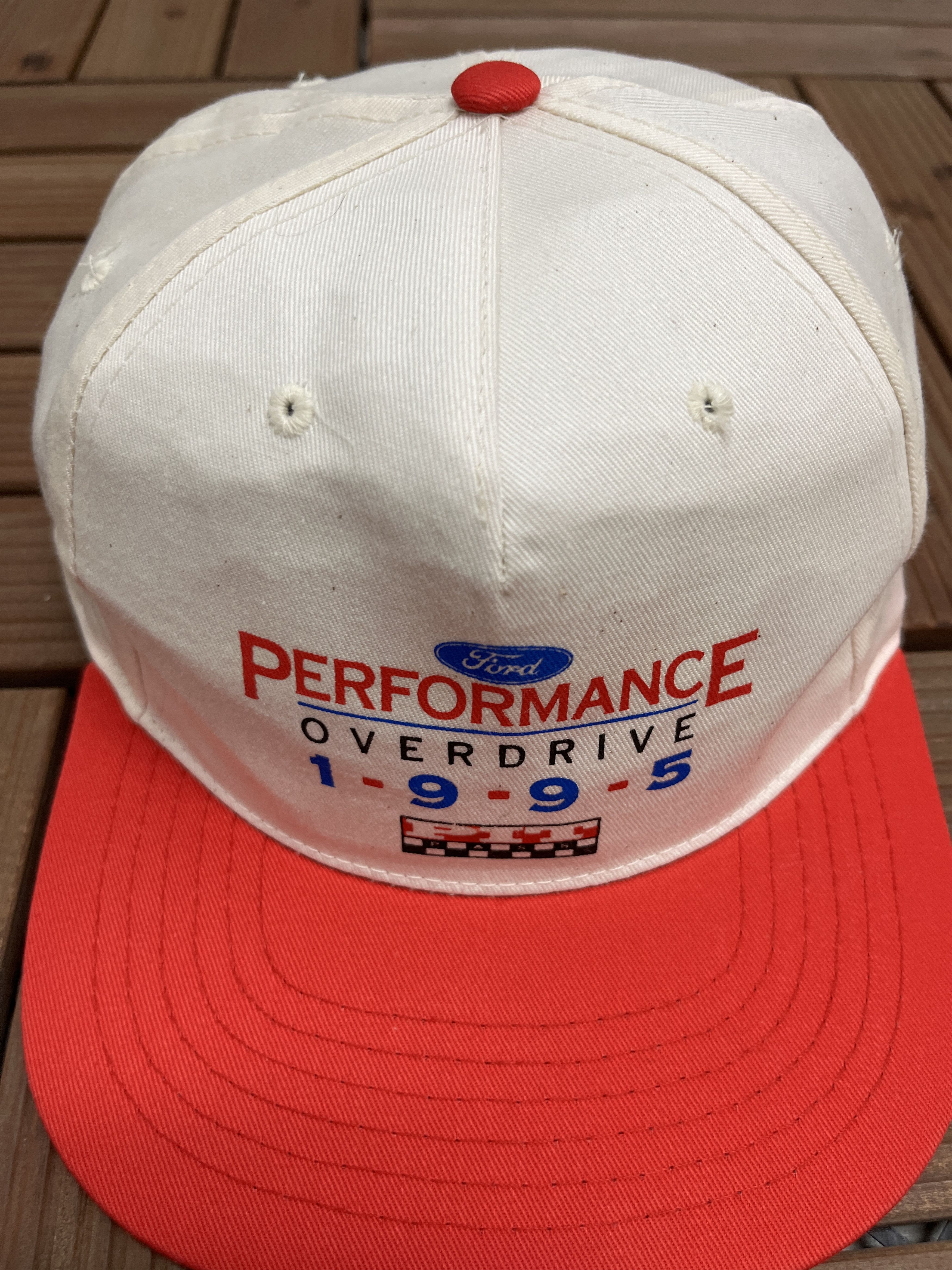 Vintage Ford Performance Overdrive 1995 Vintage Snap Back Hat Size ONE SIZE - 3 Thumbnail