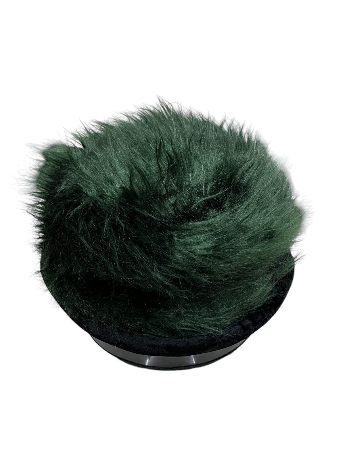 Japanese Brand Vintage MAXIM Punk Green Hairy Hat Vivienne Westwood Style💥 Size ONE SIZE - 8 Thumbnail