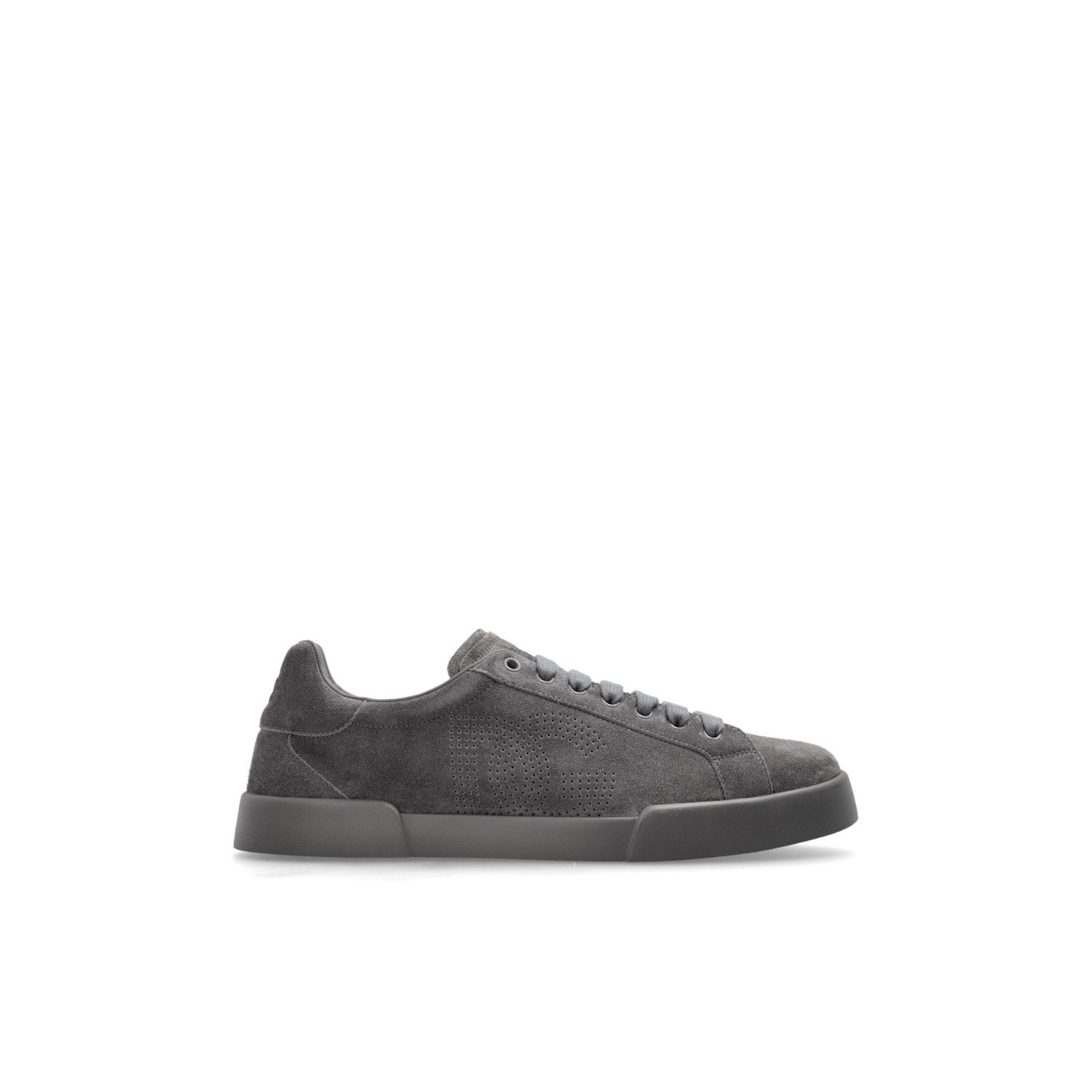 DOLCE&GABBANA Gray Suede Leather Sneakers New & Authentic (M
