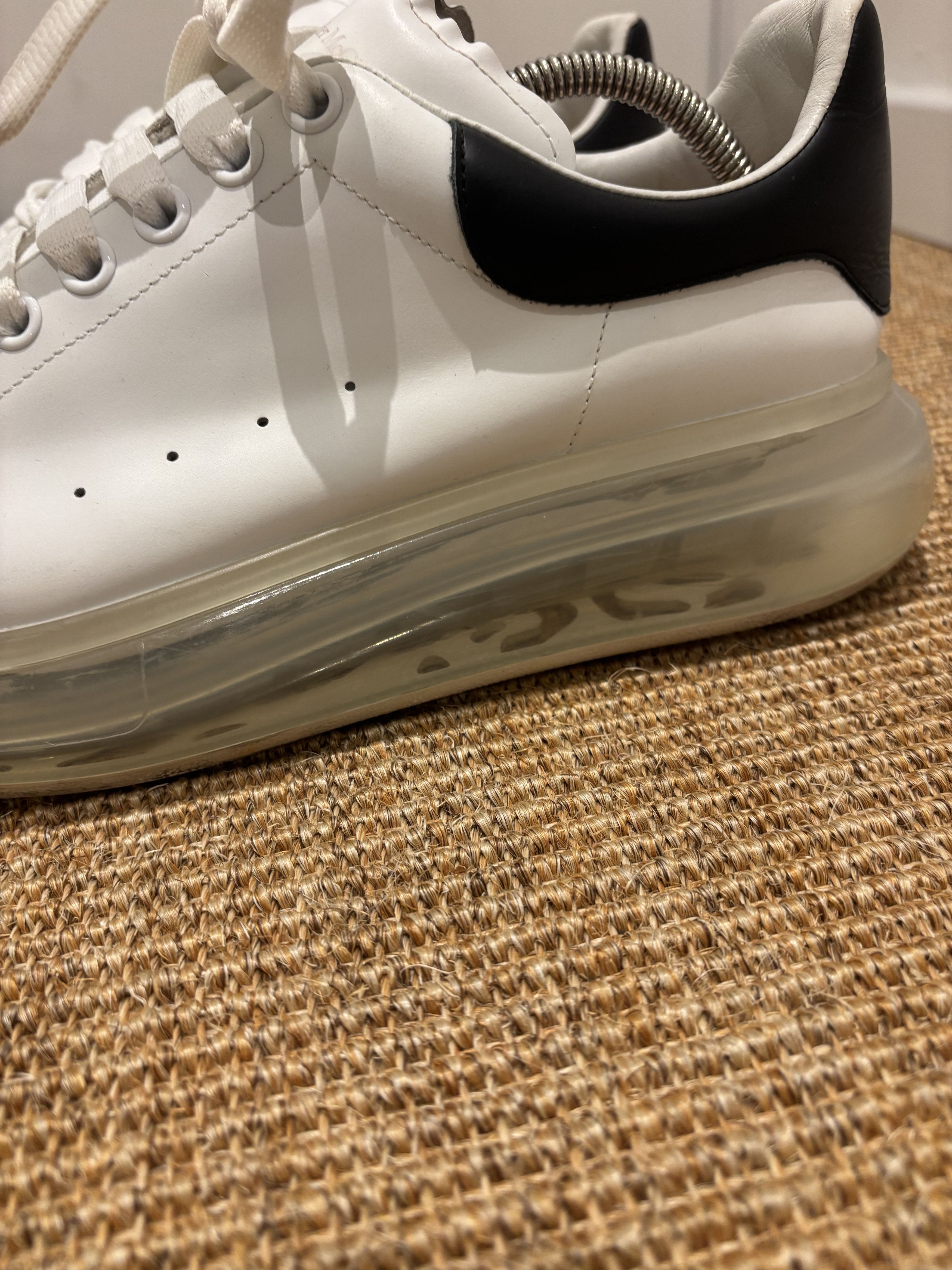 Alexander McQueen Basket de luxe Alexander McQueen oversize blanc et bleu Size US 10.5 / EU 43-44 - 4 Thumbnail