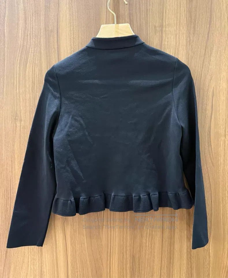 Dior Dior Black ruffled gold buckle coat Size XXS / US 00 / IT 34 - 2 Thumbnail