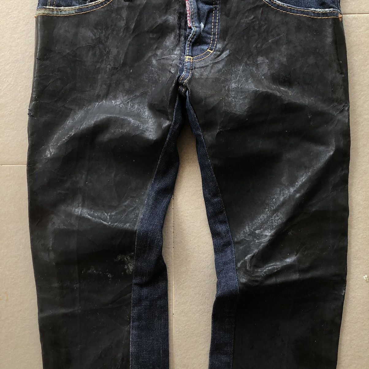 Dsquared2 Dsquared2 slim-fit denim half black painted Size US 30 / EU 46 - 8 Thumbnail