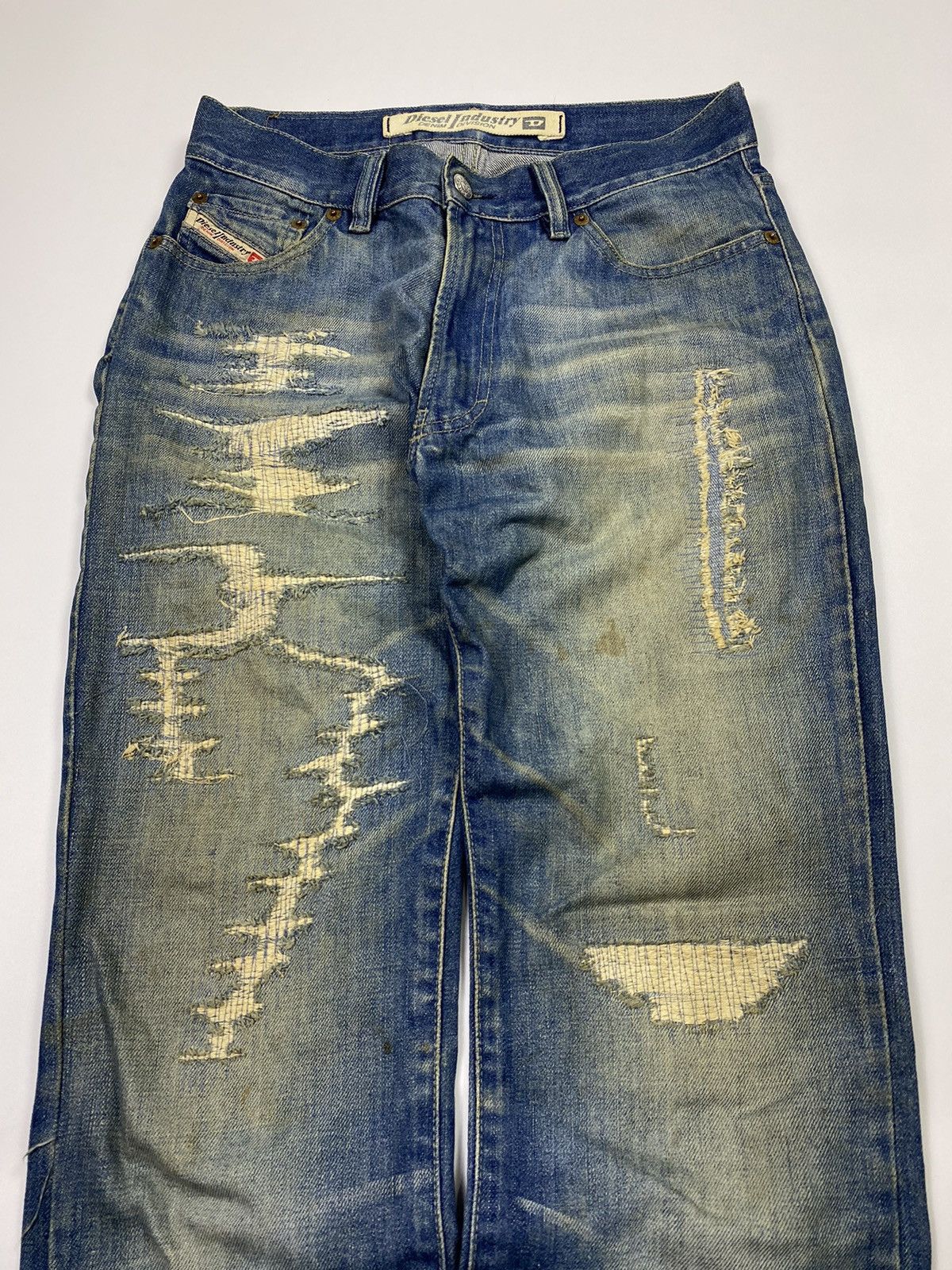 Diesel Flared bootcut diesel distressed patchwork jeans ifsx style Size US 29 - 3 Thumbnail
