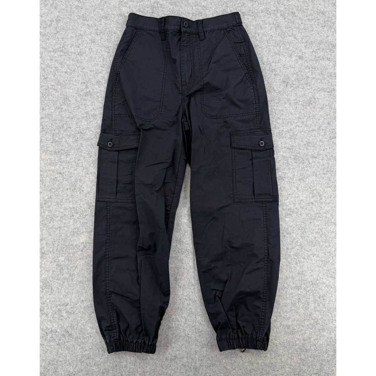 Madewell Madewell Almost Black Stretch Twill Cargo Jogger Pants 25 Size 25" / US 0 / IT 36 - 1 Thumbnail