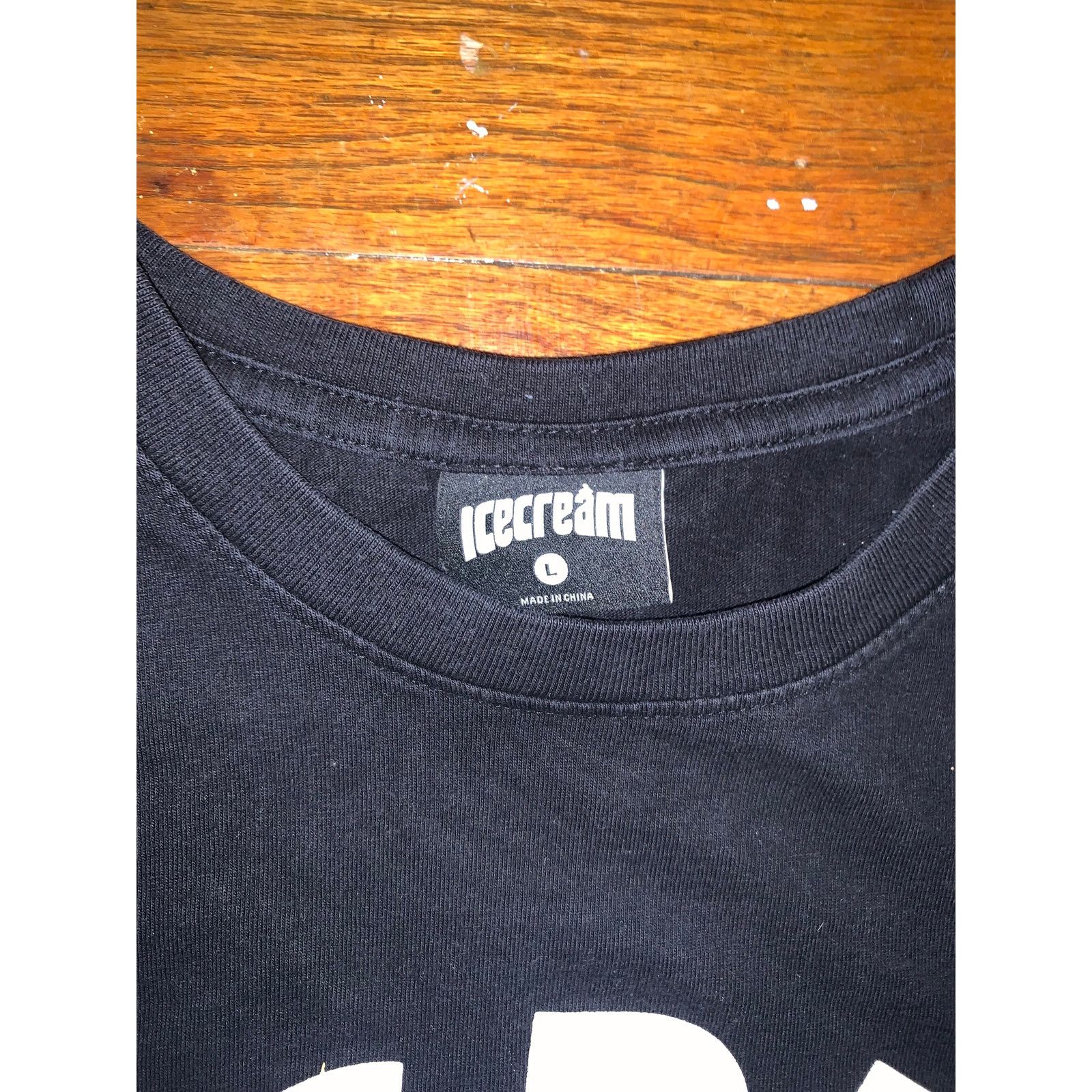 Icecream ICECREAM Skater Grim Reaper Graphic T Mens Black Y2K Large Size US L / EU 52-54 / 3 - 3 Thumbnail