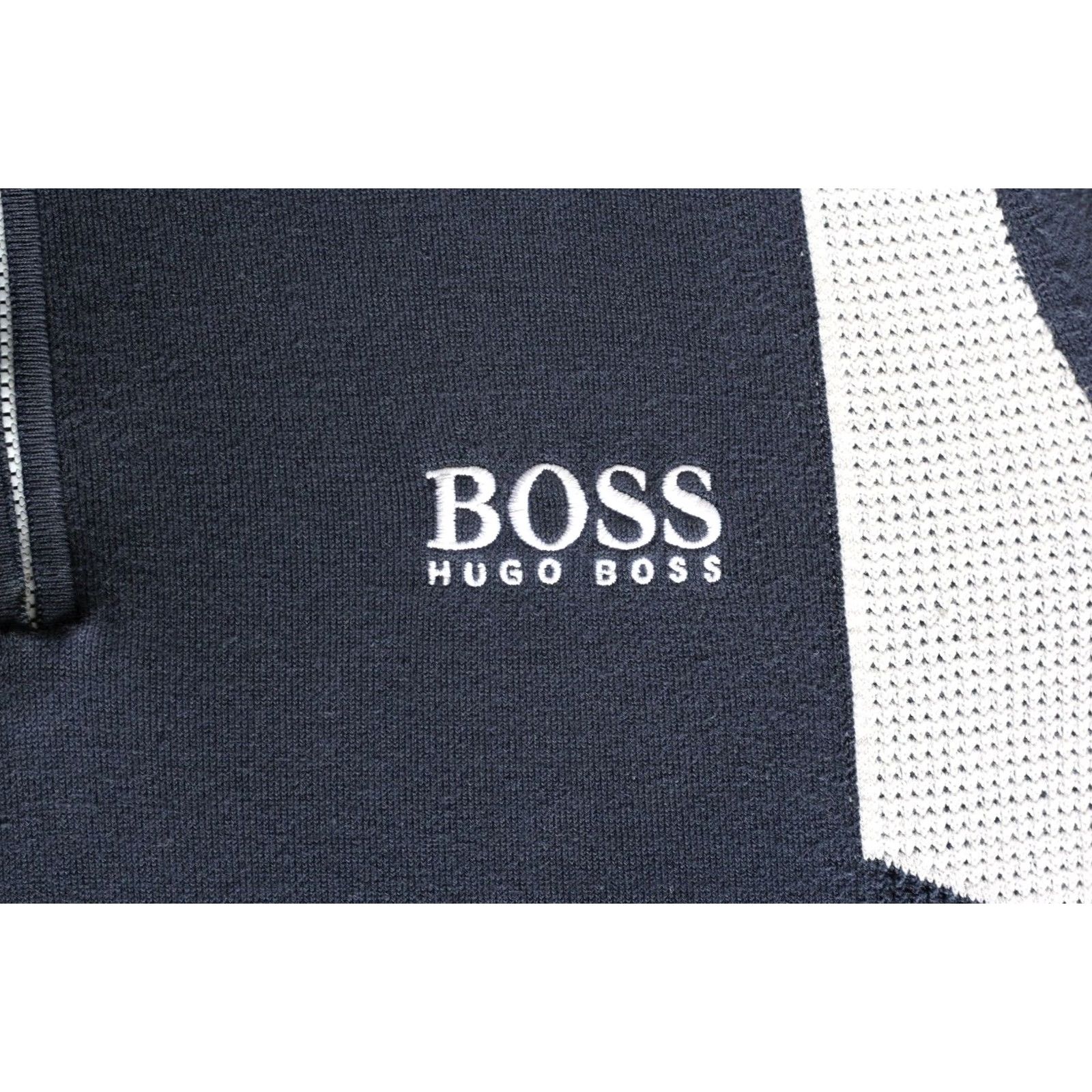 Hugo Boss HUGO BOSS Zelchior Pro Jumper Sweater Men S Blue Knit 1/4 Zip Pullover Classic Designer Jumper Mens Size US S / EU 44-46 / 1 - 6 Thumbnail