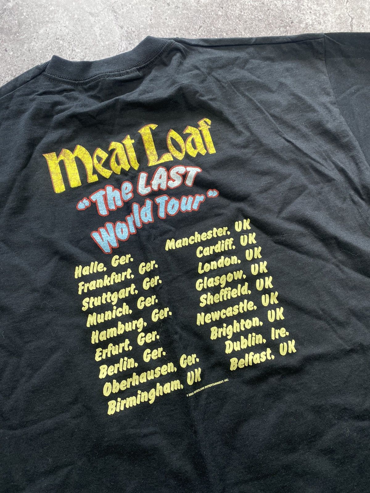 Band Tees × Vintage Vintage 2003 Meat Loaf The Last World Tour Band Tee Size US L / EU 52-54 / 3 - 4 Thumbnail