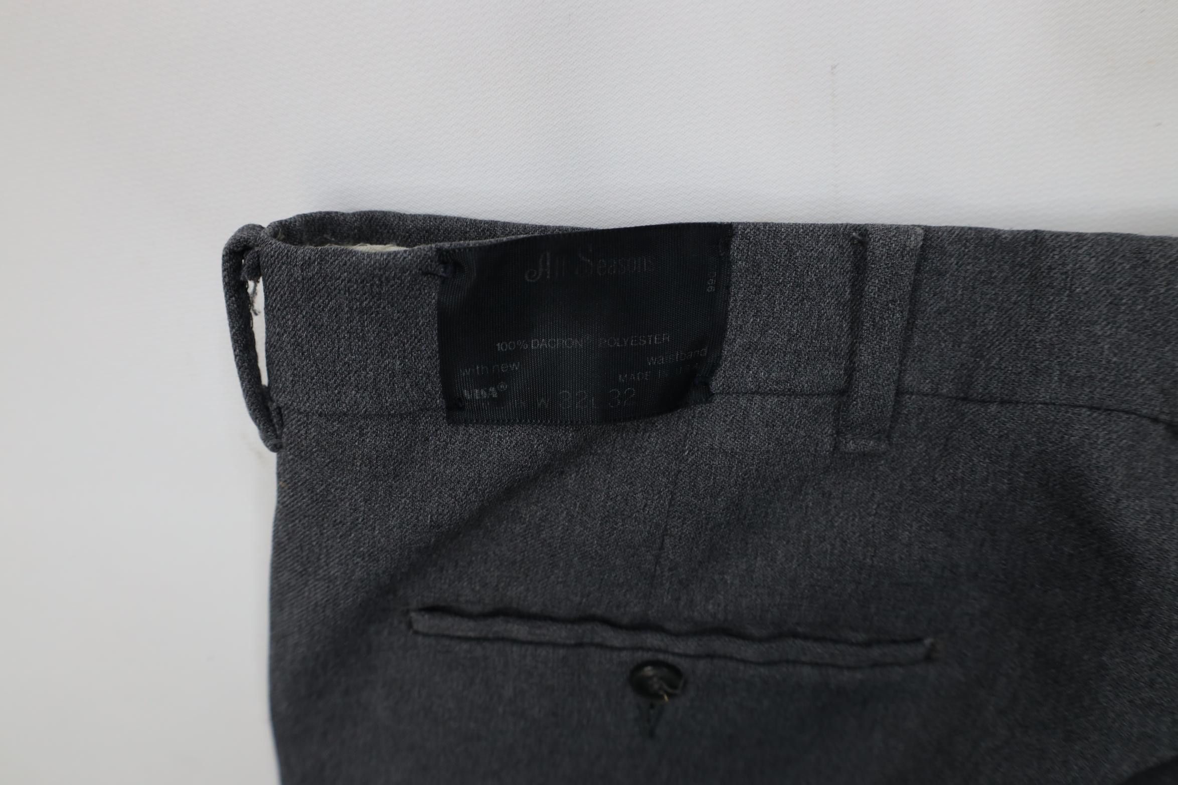 Vintage Vintage 70s Streetwear Flared Wide Leg Chino Pants Gray USA Size US 32 / EU 48 - 14 Thumbnail