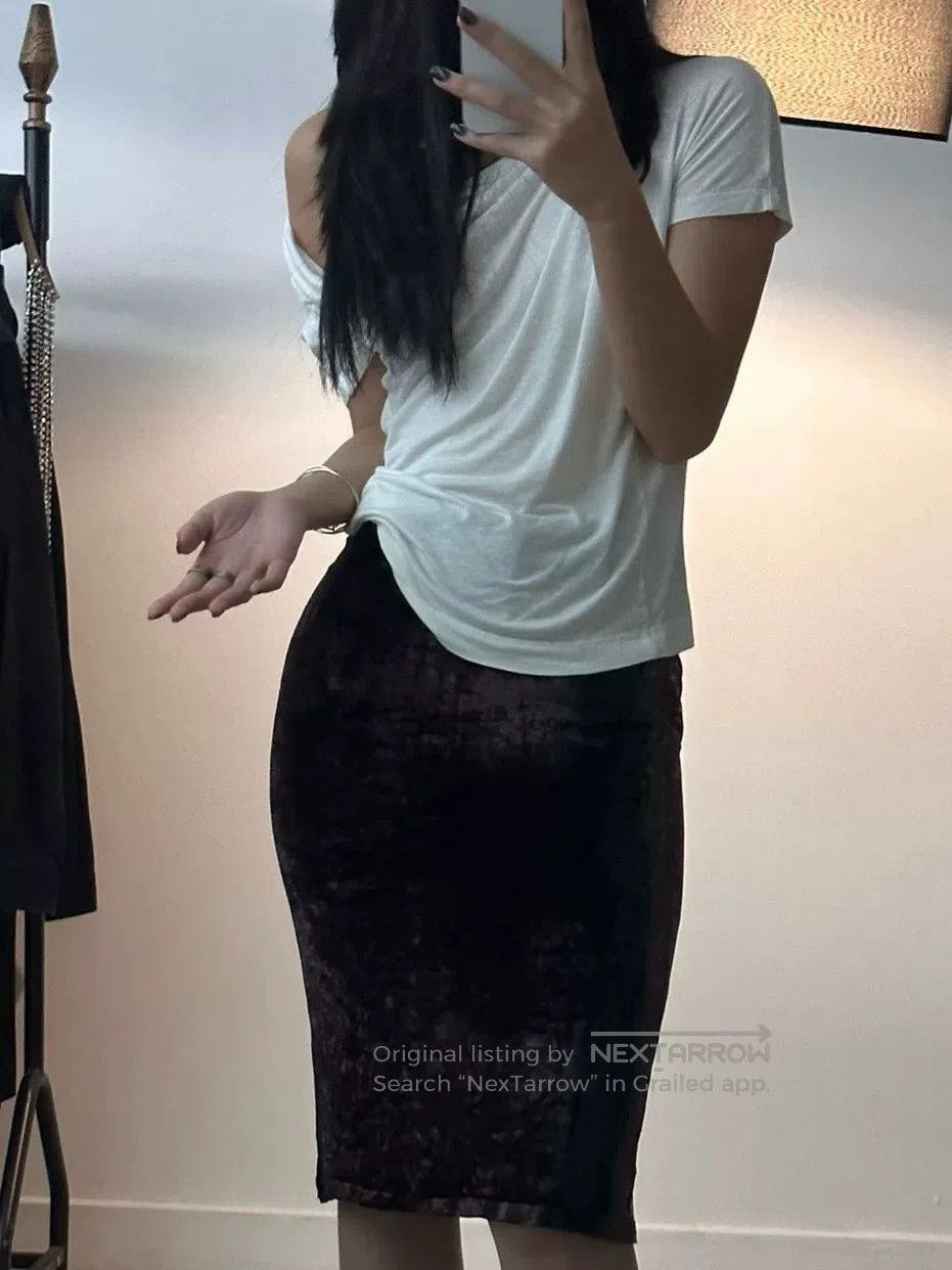 Maison Margiela Maison Martin Margiela Velvet Skirt. Size 39" - 3 Thumbnail