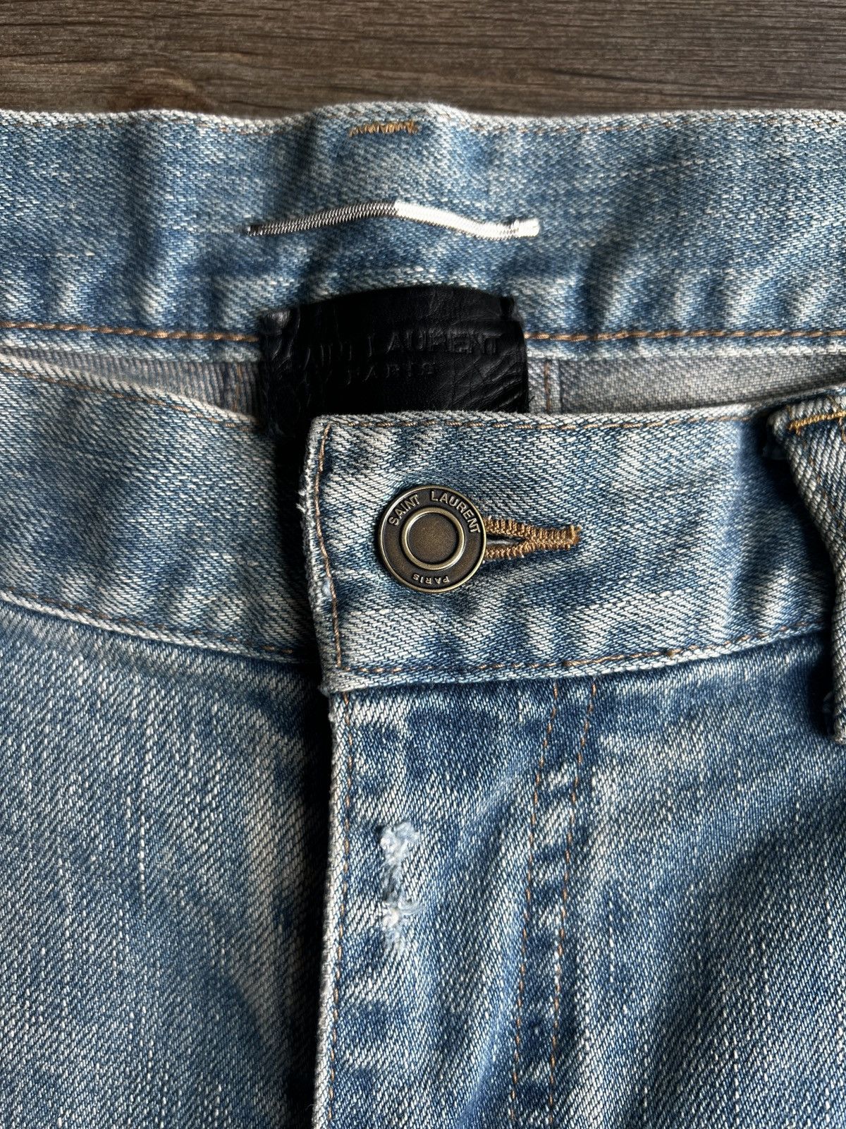 Saint Laurent Paris Saint Laurent - D02 Trash Denim (Hedi Slimane) Size US 32 / EU 48 - 2 Thumbnail
