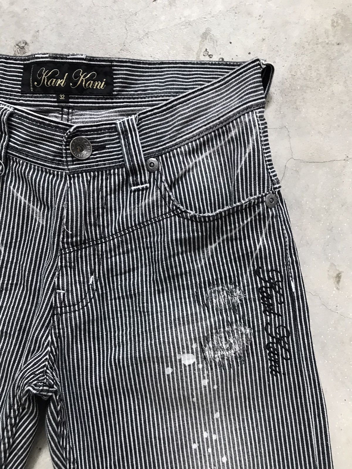Karl Kani Karl Kani Ripped Hickory Carpenter Denim Jeans Size US 32 / EU 48 - 5 Thumbnail