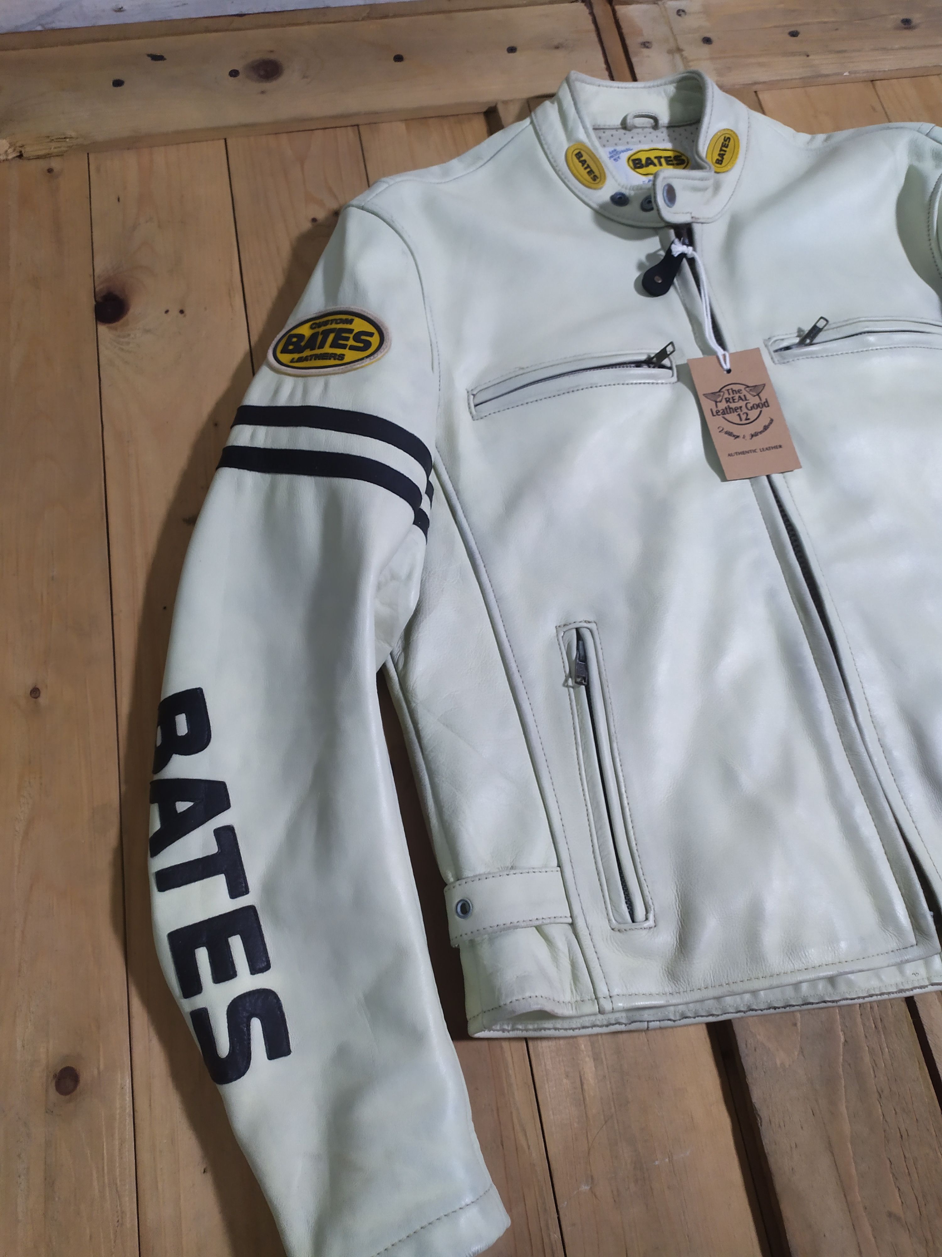 Bates Hats × Genuine Leather BATES CALIFORNIA LEATHER SINGLE RIDER JACKET Size US L / EU 52-54 / 3 - 7 Thumbnail
