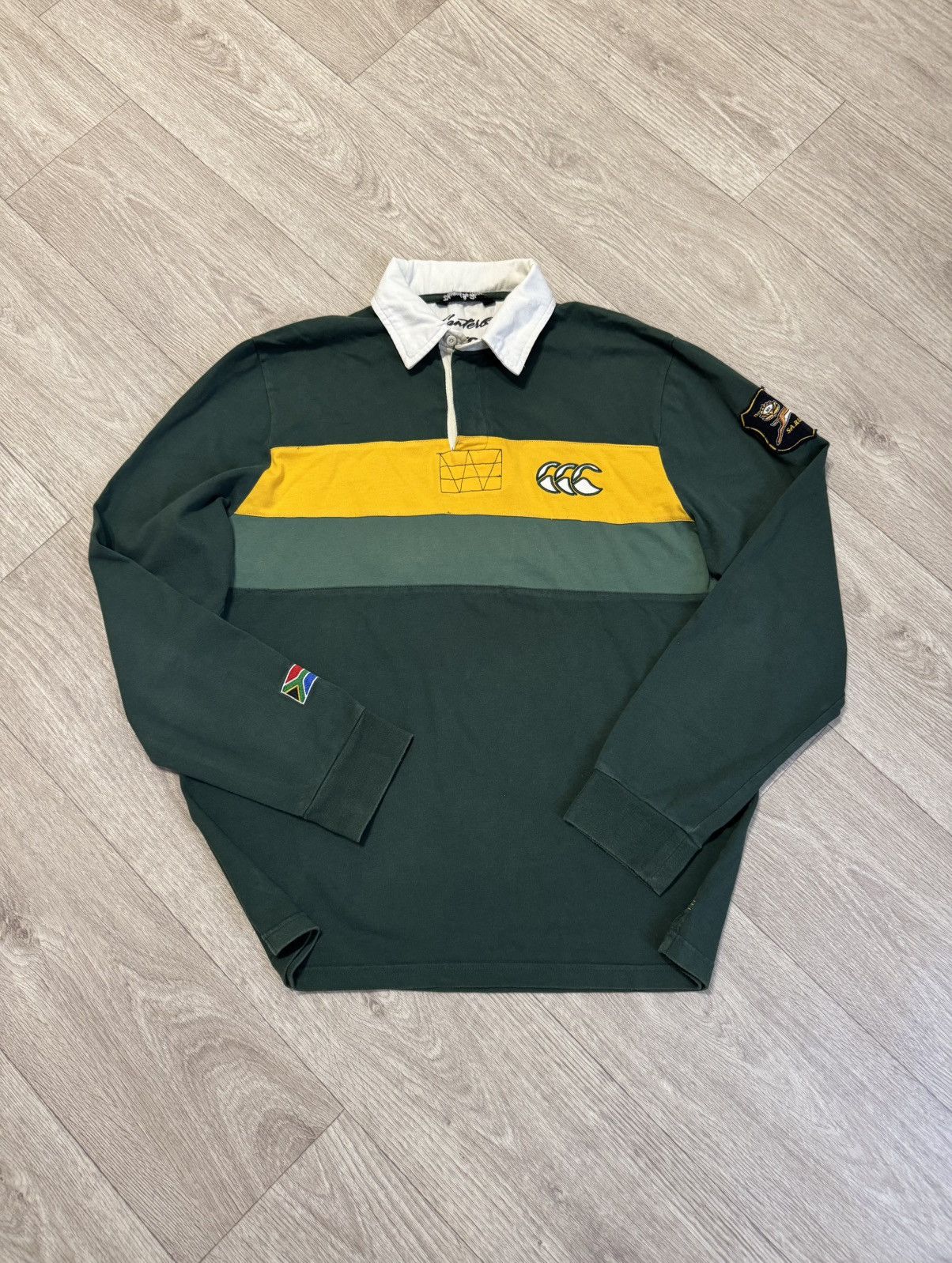 Canterbury of New Zealand 🔷Vintage Canterbury South Africa Rugby Shirt🔷 Size US L / EU 52-54 / 3 - 1 Thumbnail
