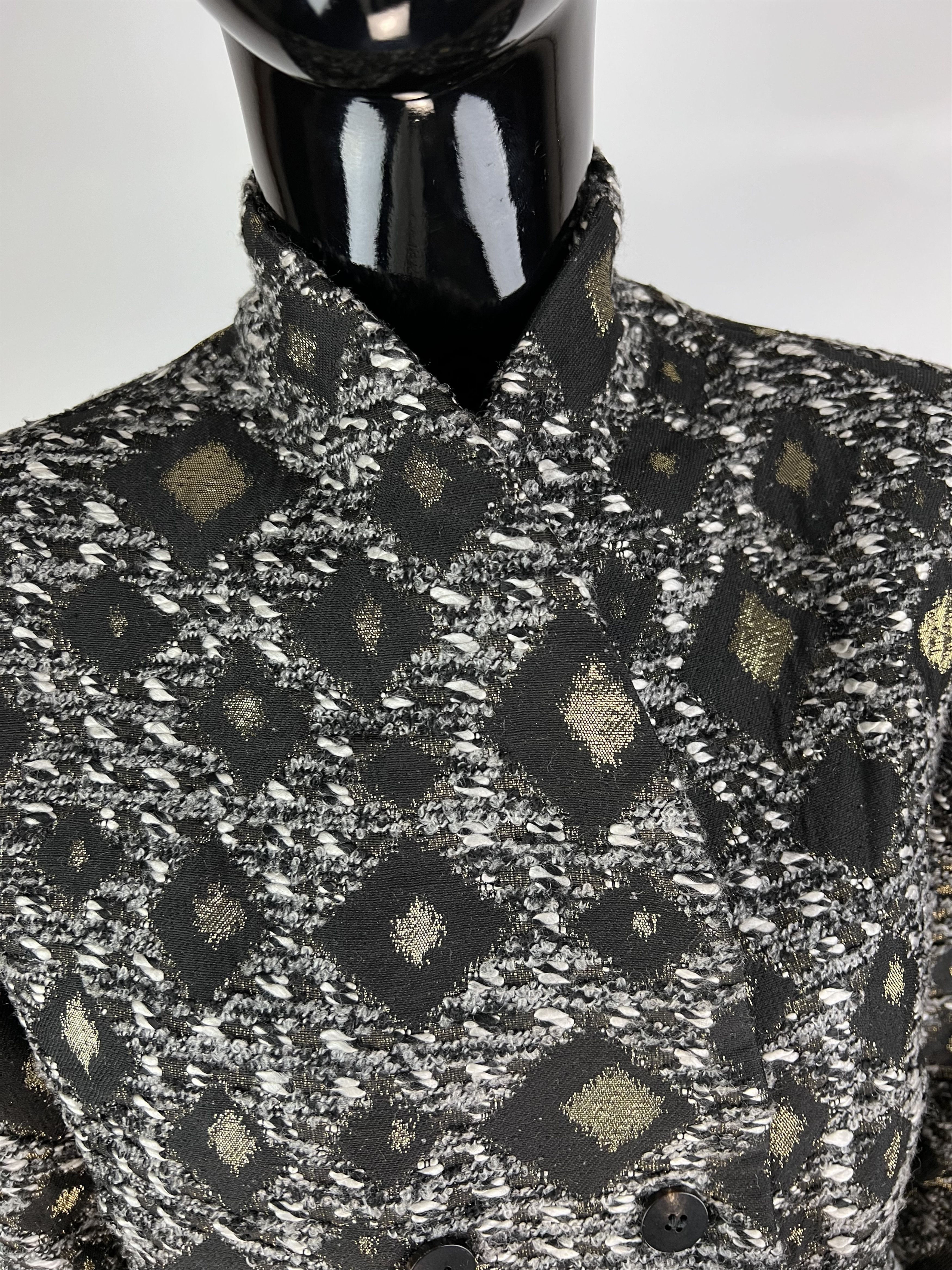 Lauren Ralph Lauren × Ralph Lauren Lauren Ralph Lauren Double Breasted Blazer Jacket Lurex Size M / US 6-8 / IT 42-44 - 8 Thumbnail