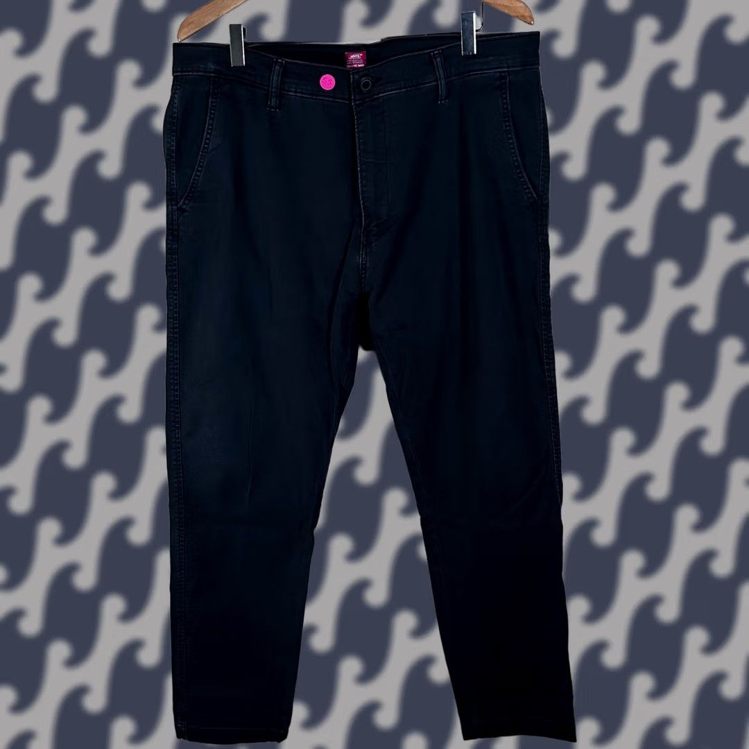 Levi's Levi's XX Chino Standard Taper Pants Black 36 Waist 32 Inseam Mens Regular Fit 5-Pocket Denim Cotton Blend Tapered Front Flat Button Zip Vintage: No Size US 36 / EU 52 - 1 Thumbnail