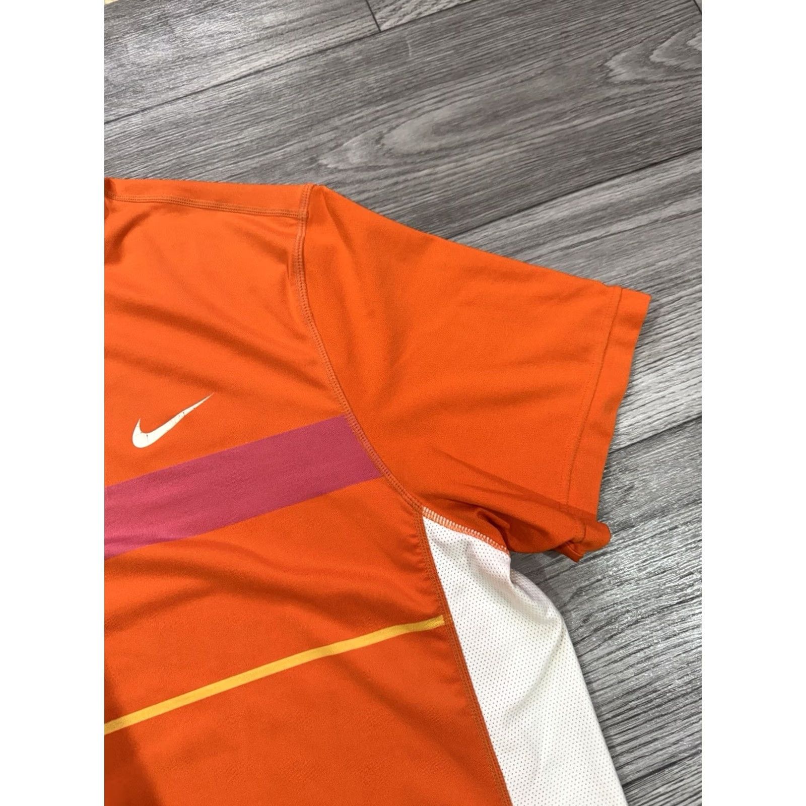 Nike VINTAGE Rafael Nadal 2010 Australian Open Nike Shirt Jersey T-Shirt Mens L Orange 363328-827 Size US L / EU 52-54 / 3 - 6 Thumbnail