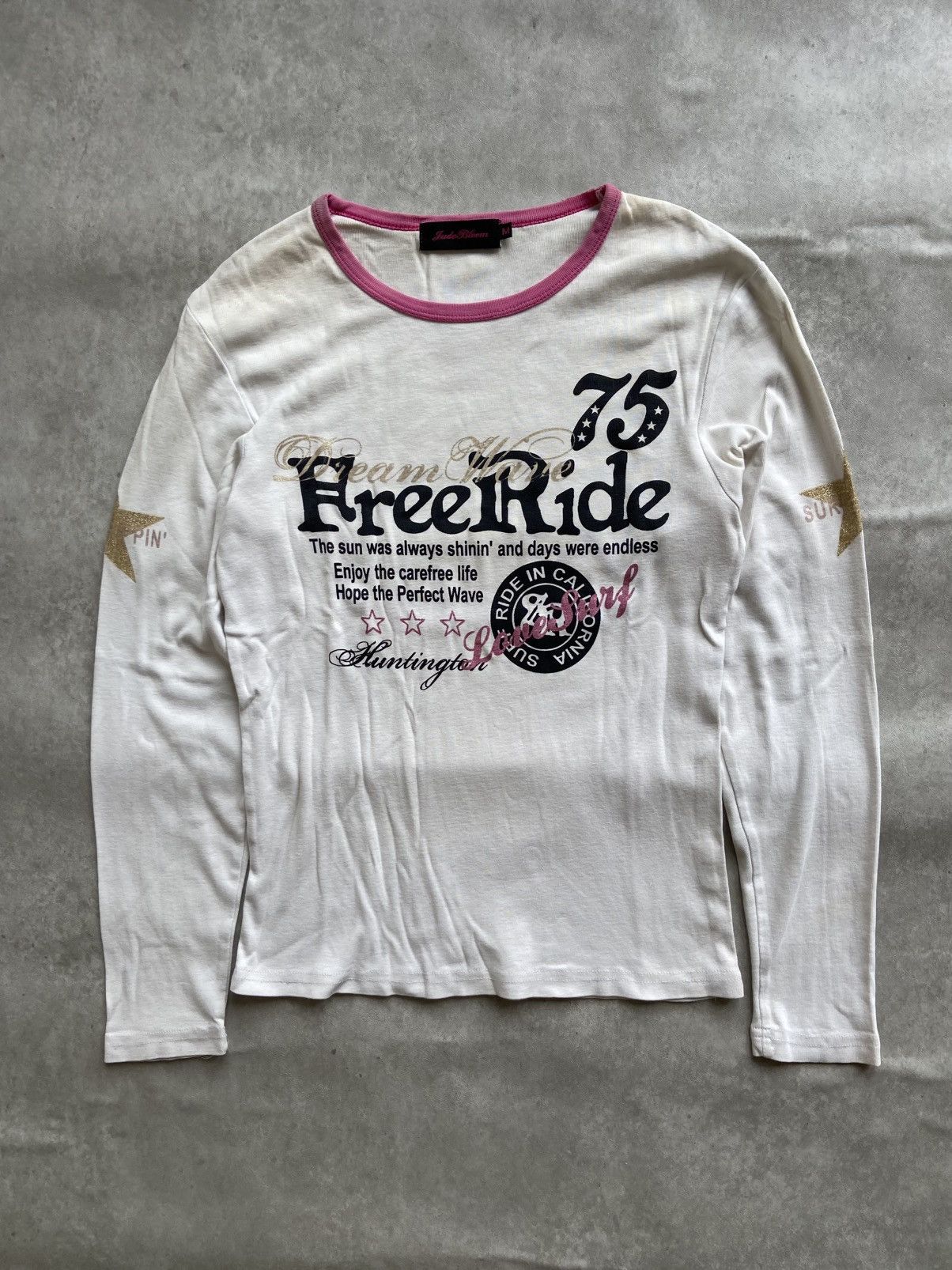 If Six Was Nine × Japanese Brand Jude Bloom Free Ride Surf Style Longsleeve Size US M / EU 48-50 / 2 - 1 Thumbnail