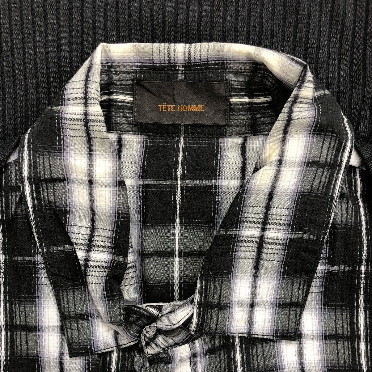 If Six Was Nine Tete Homme Issey Miyake Lgb Double Layer Long Button Shirt Size US M / EU 48-50 / 2 - 6 Thumbnail