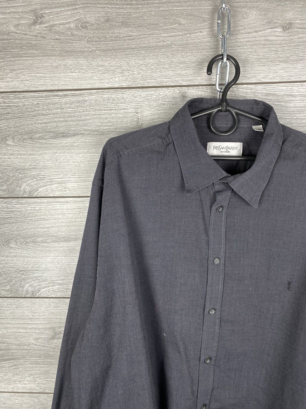 Yves Saint Laurent Mens Vintage Yves Saint Laurent Shirt Button Up Size US XXL / EU 58 / 5 - 3 Thumbnail