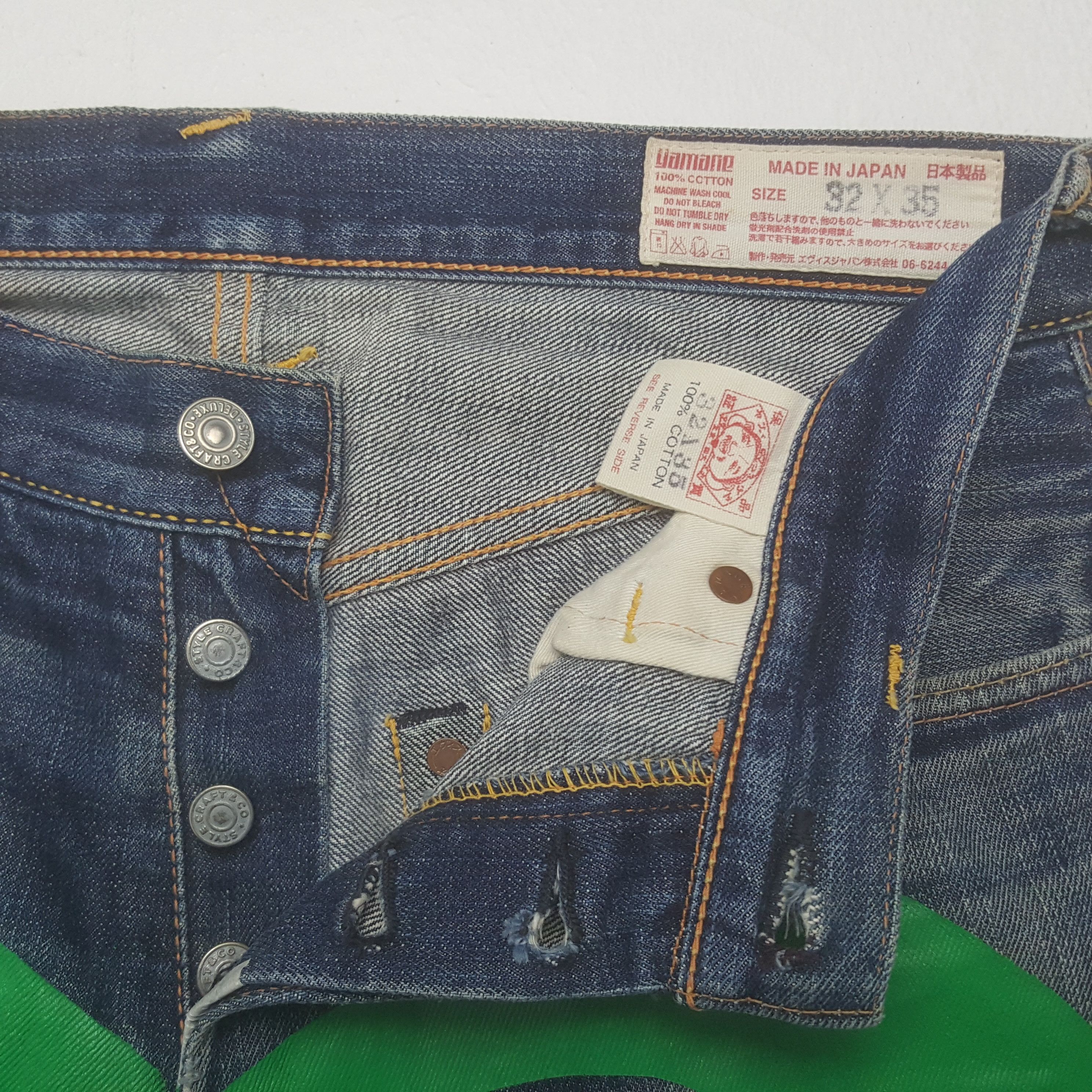 Evisu × Japanese Brand × Vintage Vintage Evisu Japanese Brand Daicock Custom Art Denim Jeans Size US 30 / EU 46 - 7 Thumbnail