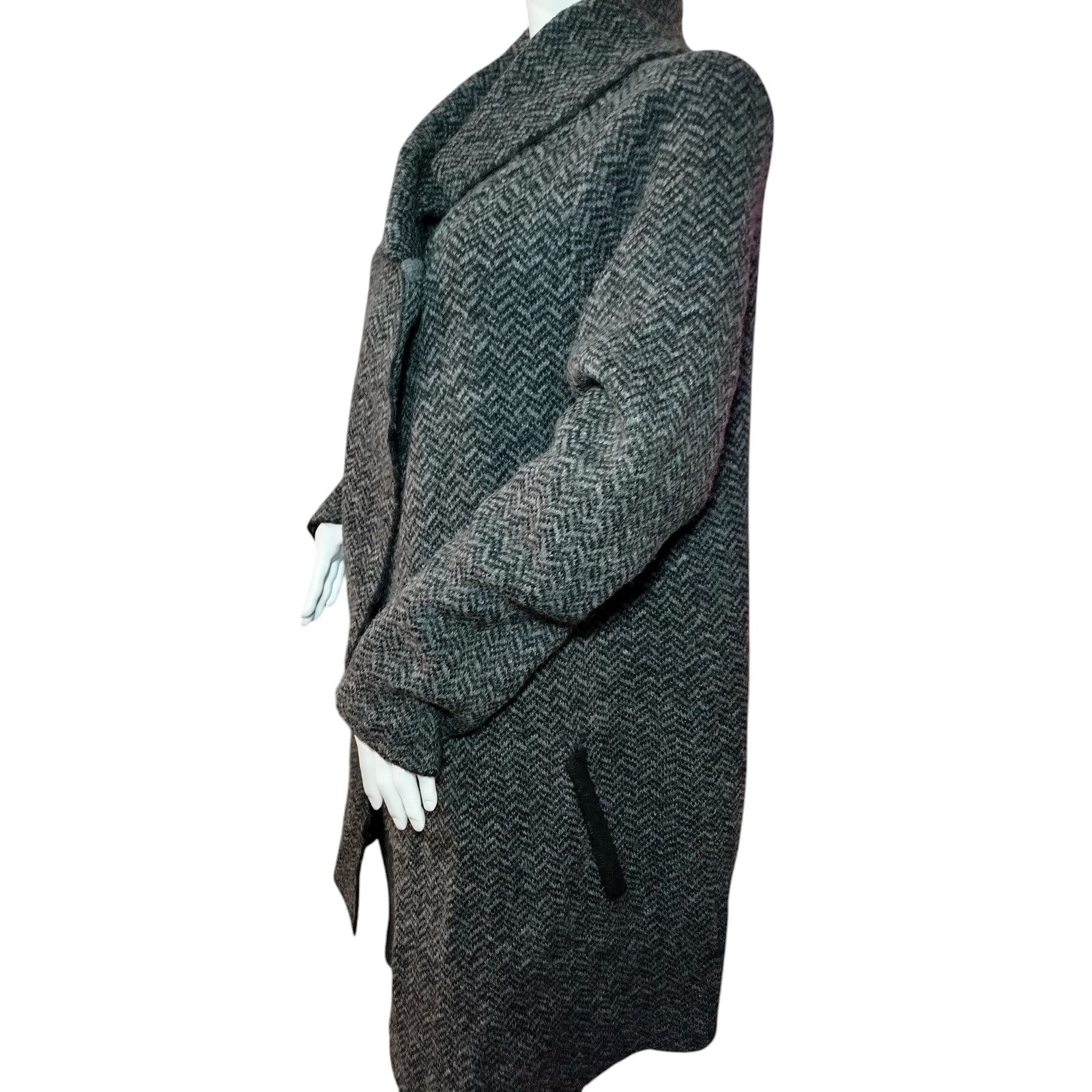 Jones New York Jones New York Coat Wool Blend Chevron Shawl Black SZ XL Size XL / US 12-14 / IT 48-50 - 6 Thumbnail